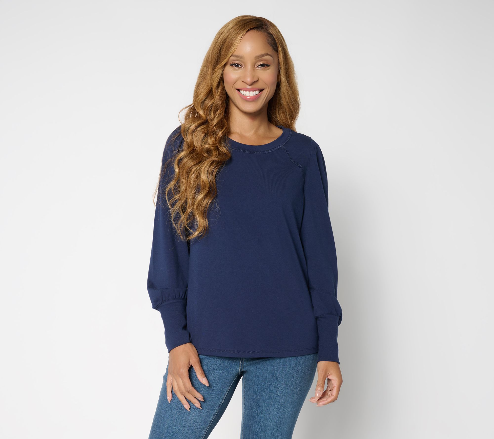 Studio Park x Amy Stran Puff Sleeve Baseball Tee