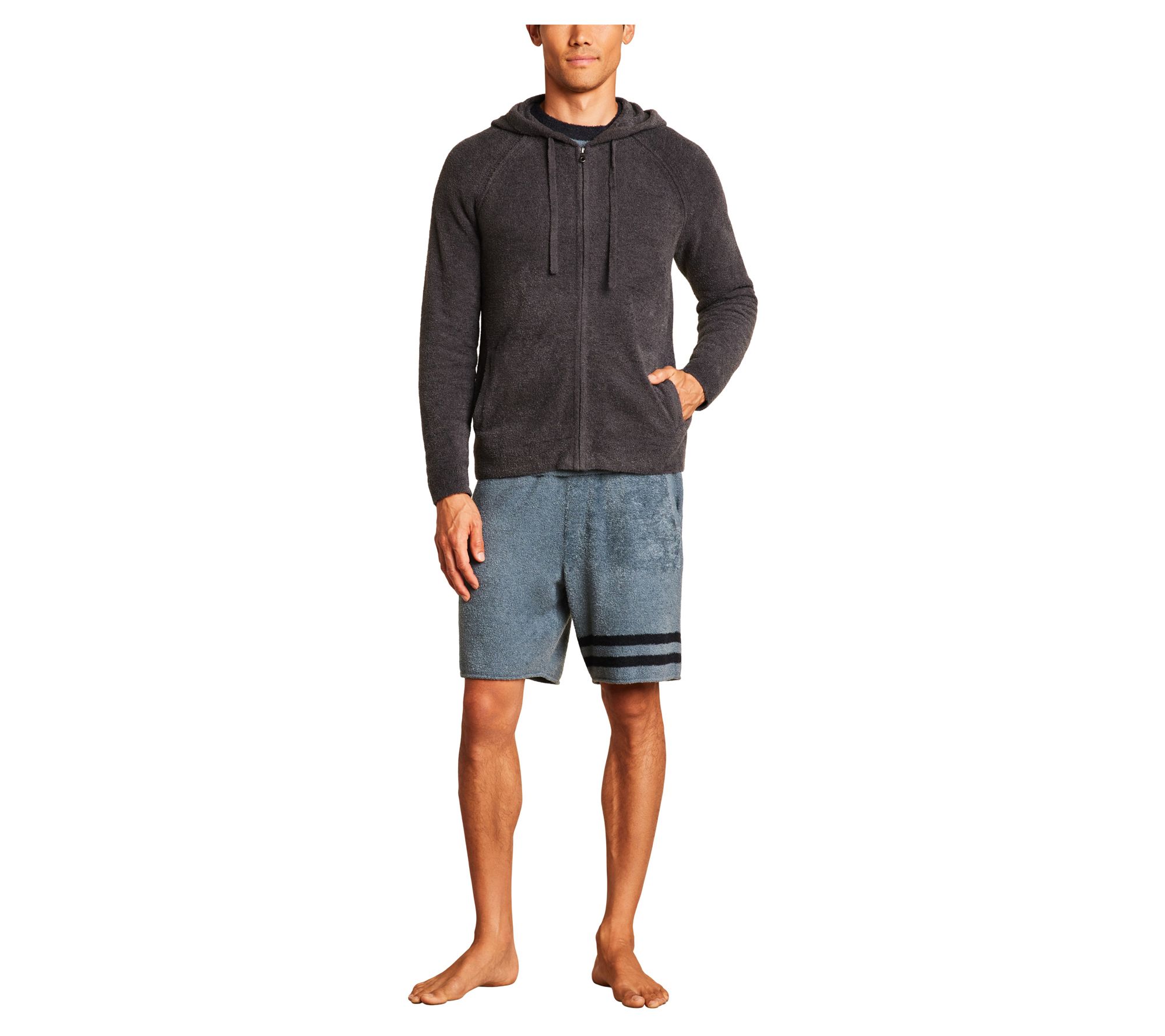 Barefoot Dreams CozyChic Lite Men's Zip Hoodie