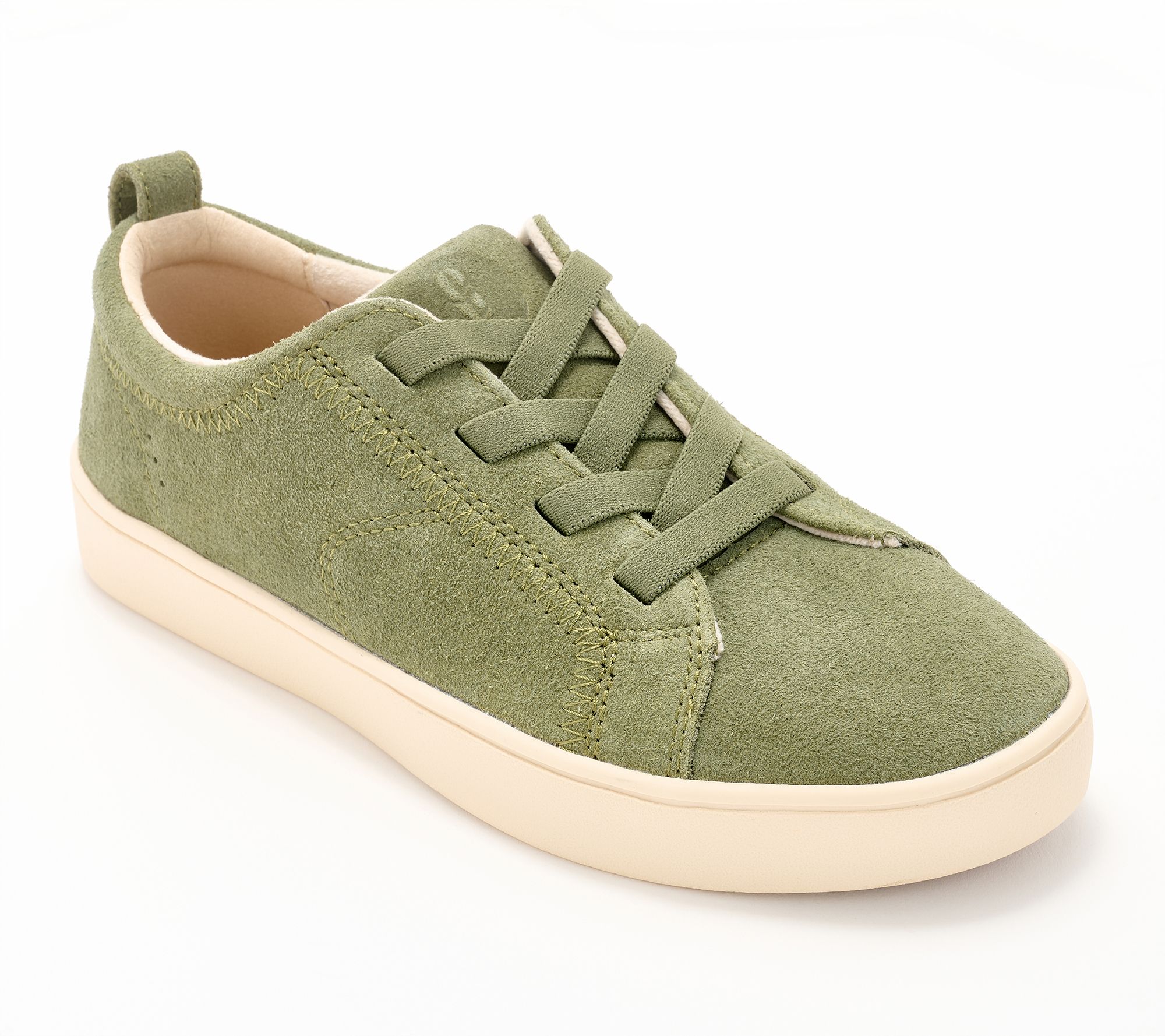  Revitalign Orthotic Water Repellent Suede Sneakers - Misty