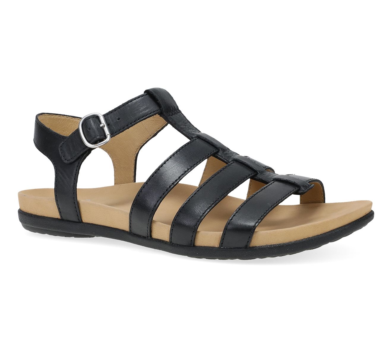 Dansko Janice Black Calf Leather Sandal