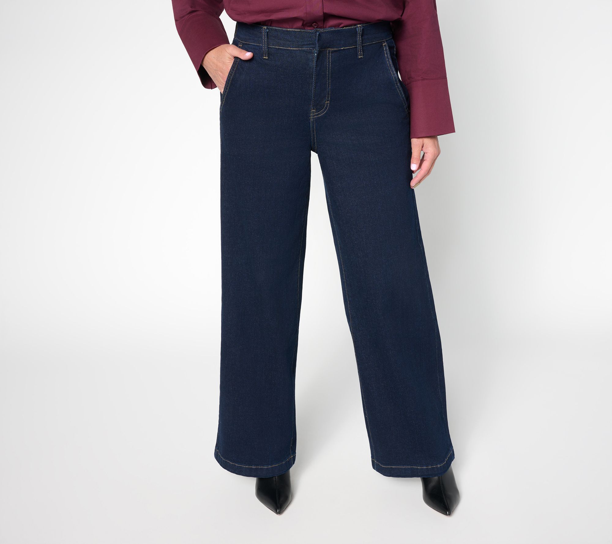 RM Studio x Rebecca Minkoff Petite Luxe Stretch Trouser Jeans