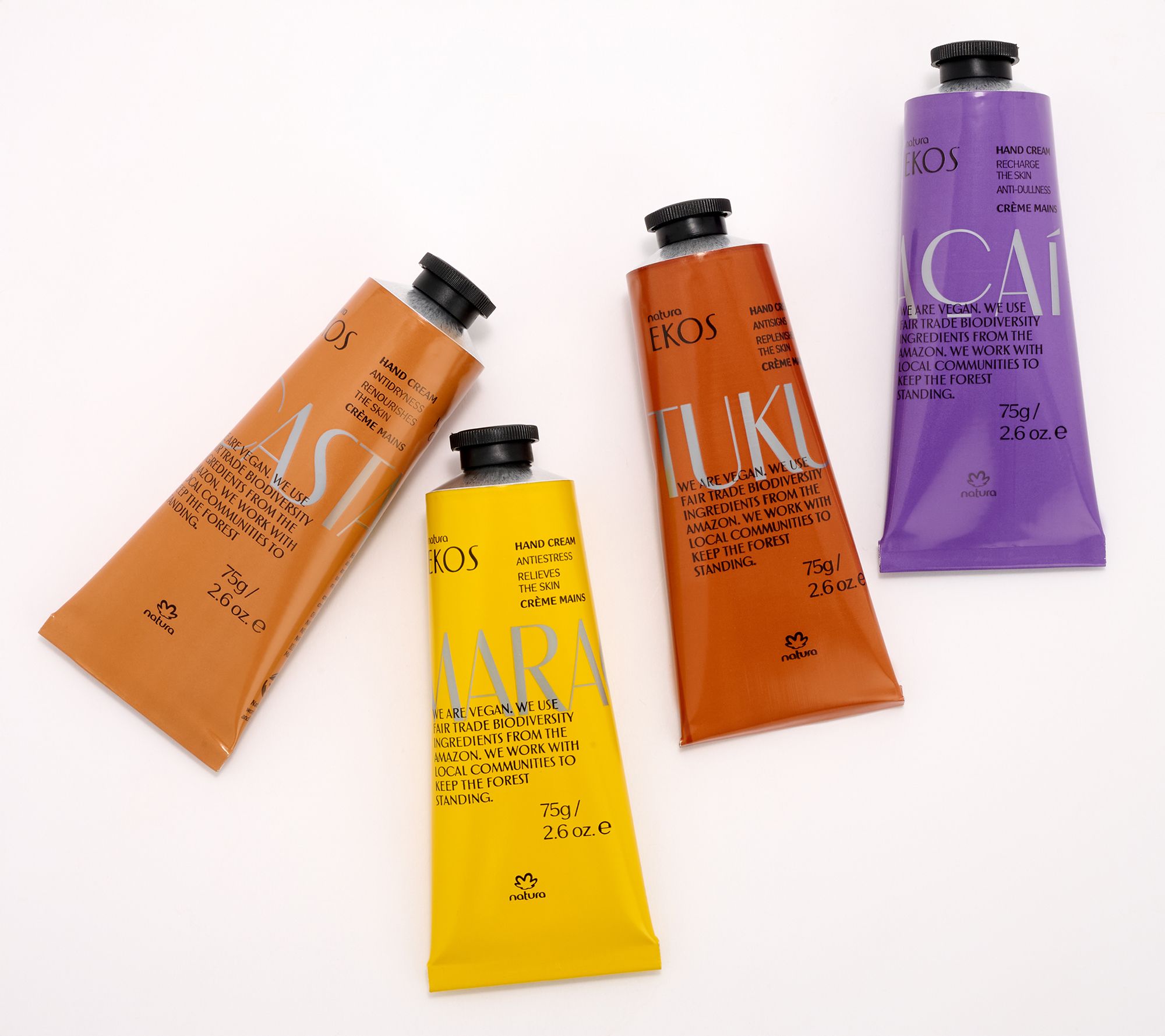 natura EKOS Supersize Deluxe Hand Cream 4pc Set w/ Gift Box