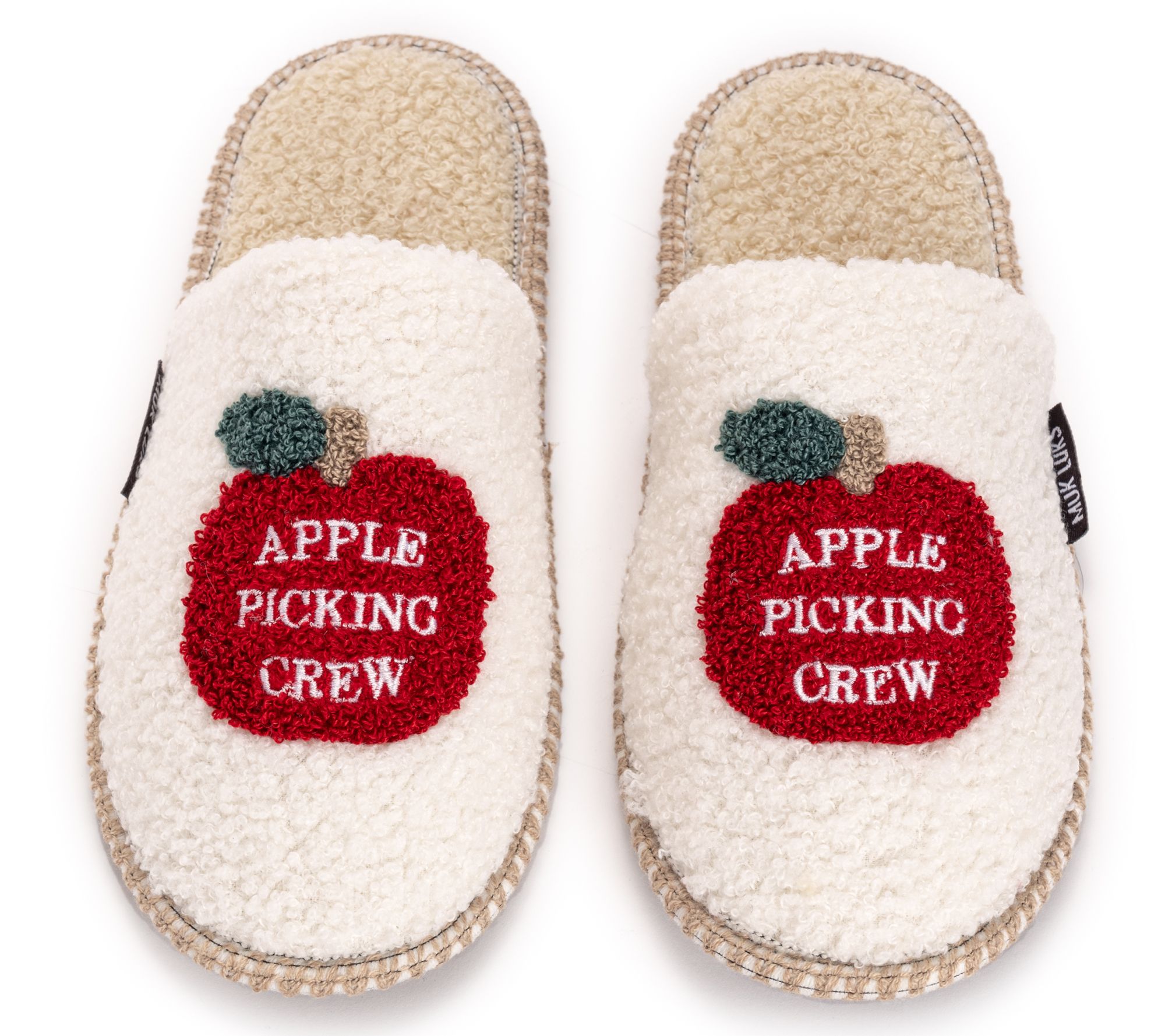 MUK LUKS Women's Novelty Punch Needle Fall Scuff