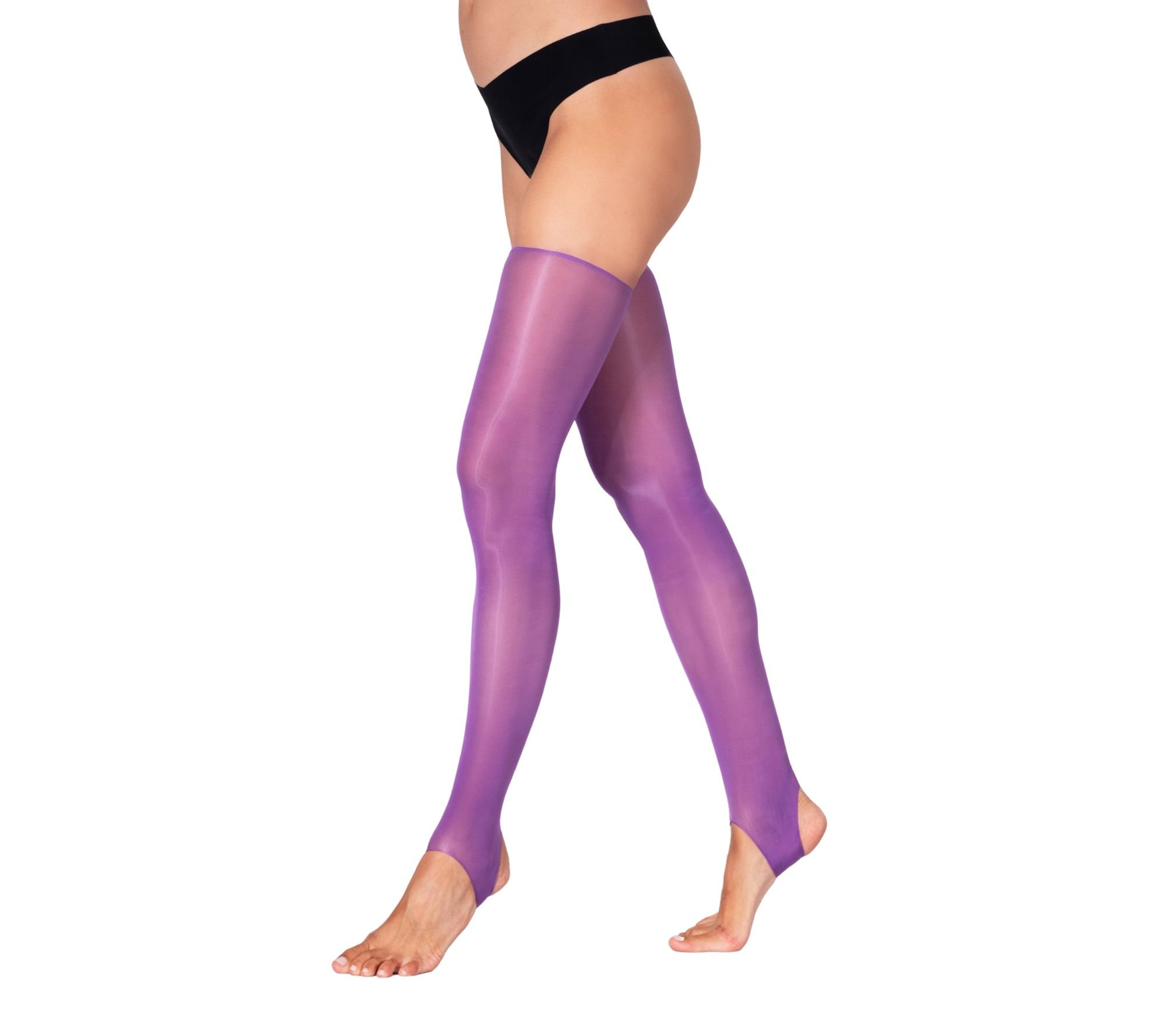 LECHERY Lustrous Silky Shiny Stirrup Stockingshigh Highs