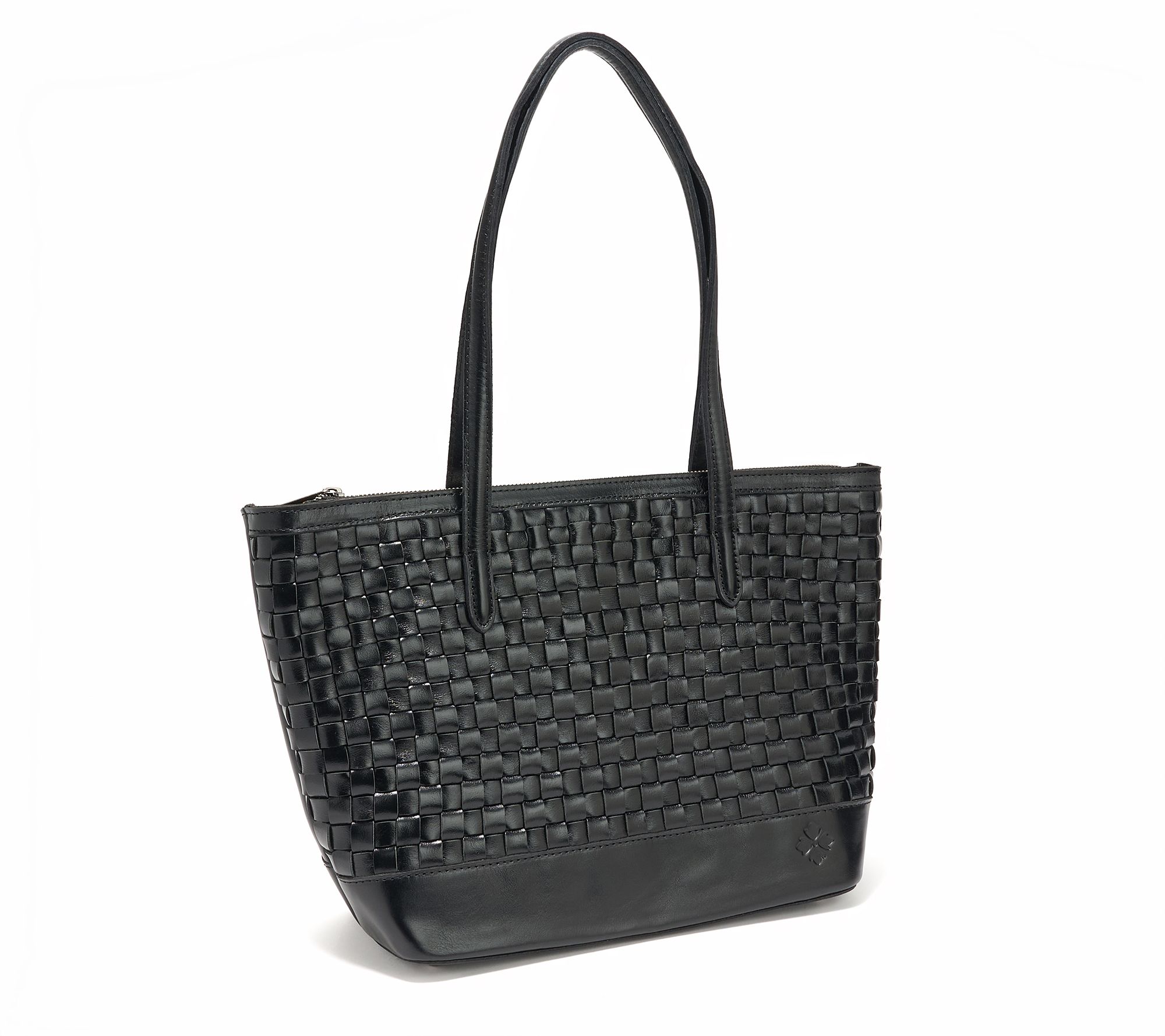 Patricia Nash Leather Verzi Woven Tote