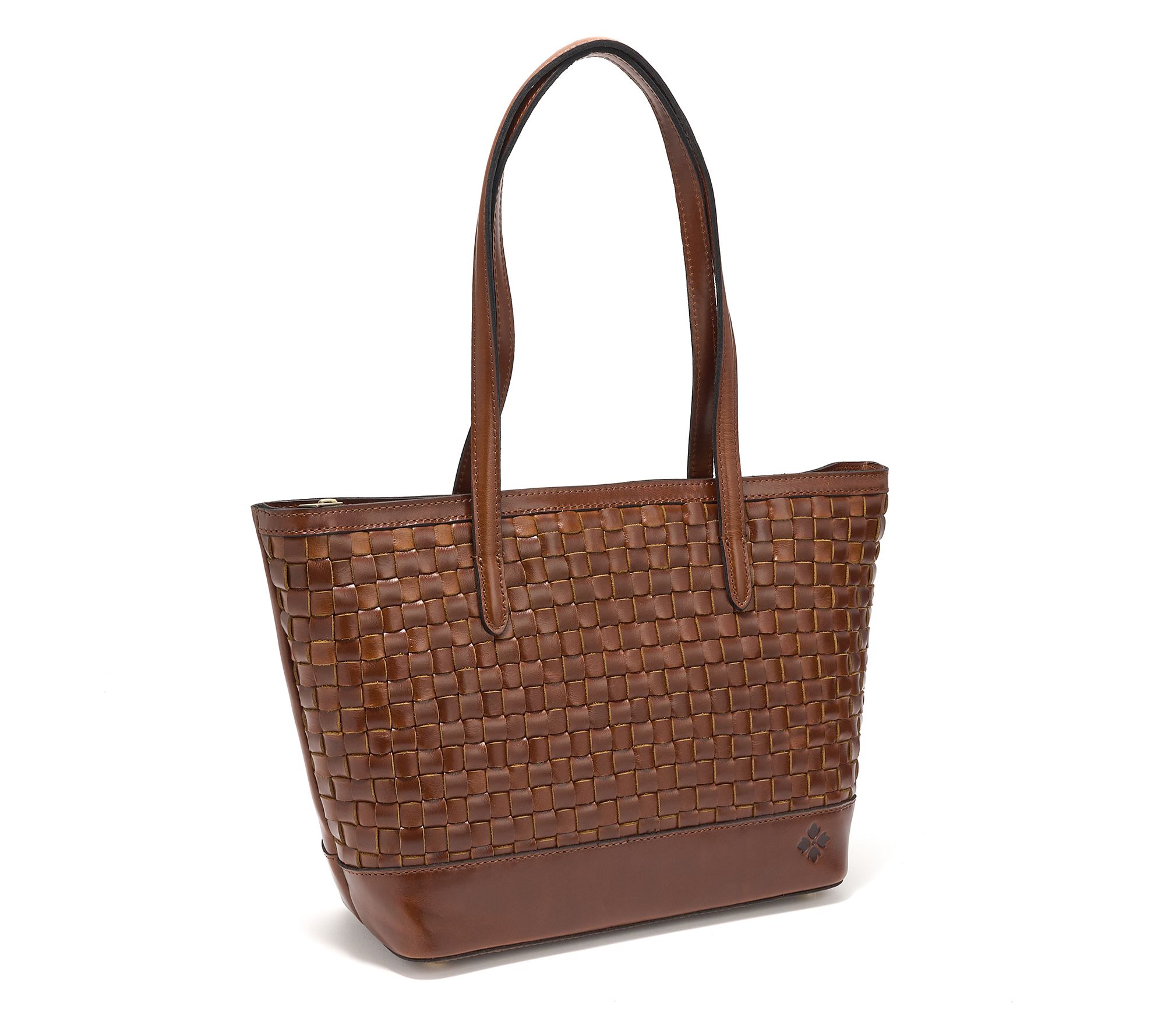 Patricia Nash Leather Verzi Woven Tote