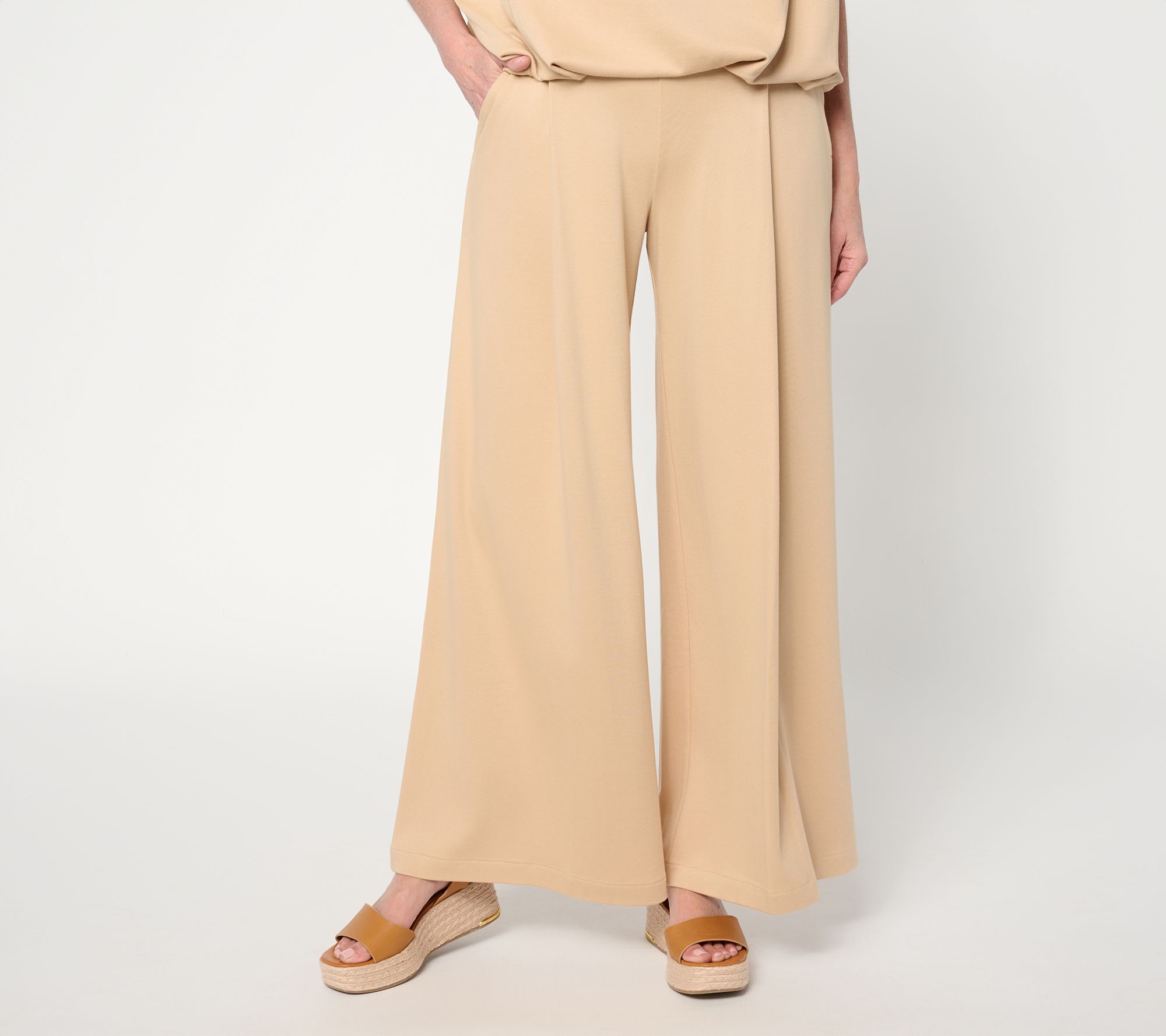 Martha Stewart Signature Regular Essentials Wide Leg Pants