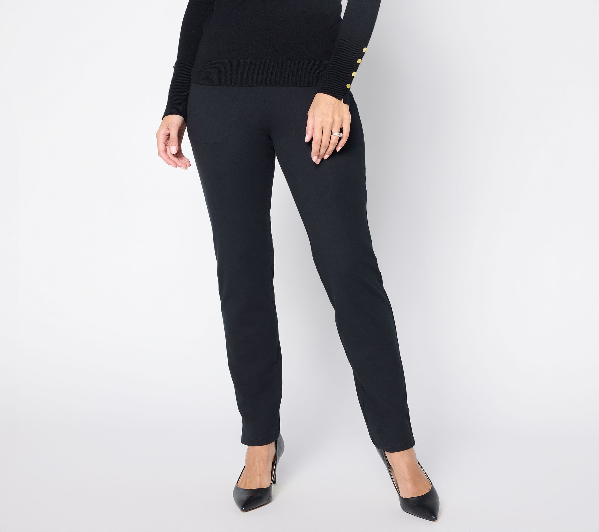 "As Is" Women with Control Tall 86/14 Straight Leg FullLength Pant