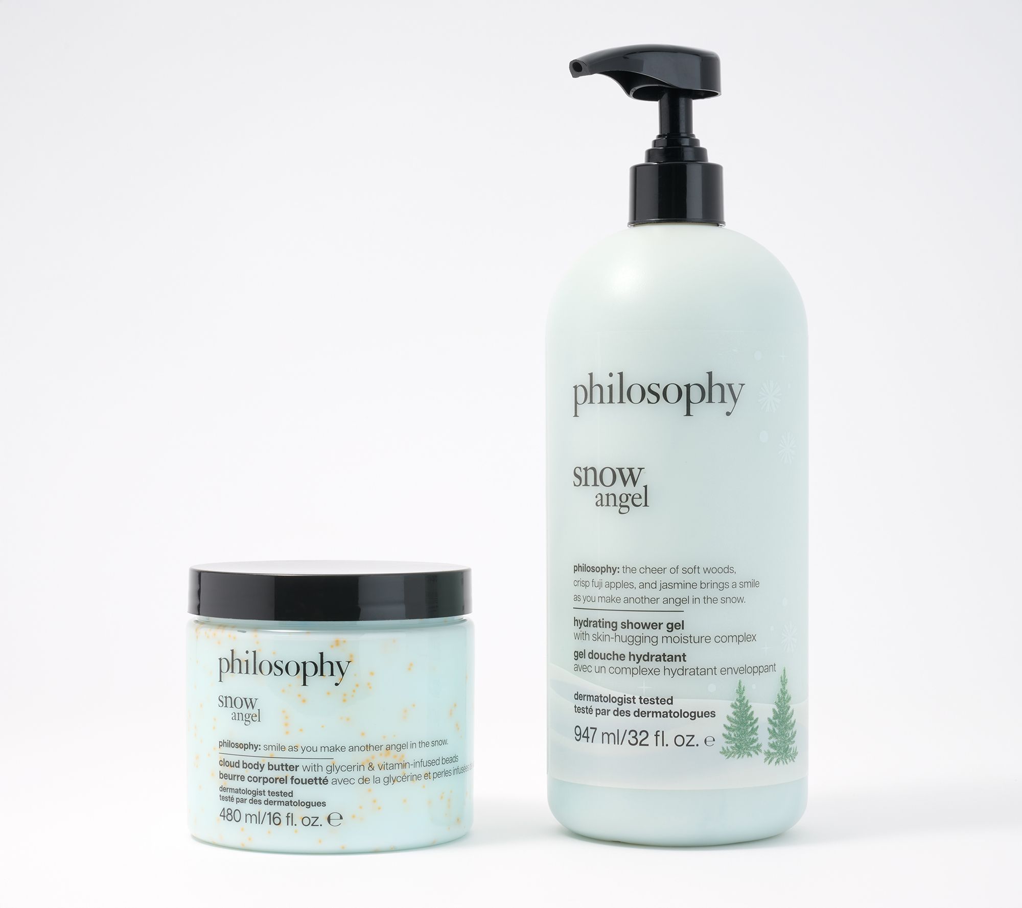 philosophy supersize snowy fun 32oz shower gel  & 16oz cloud
