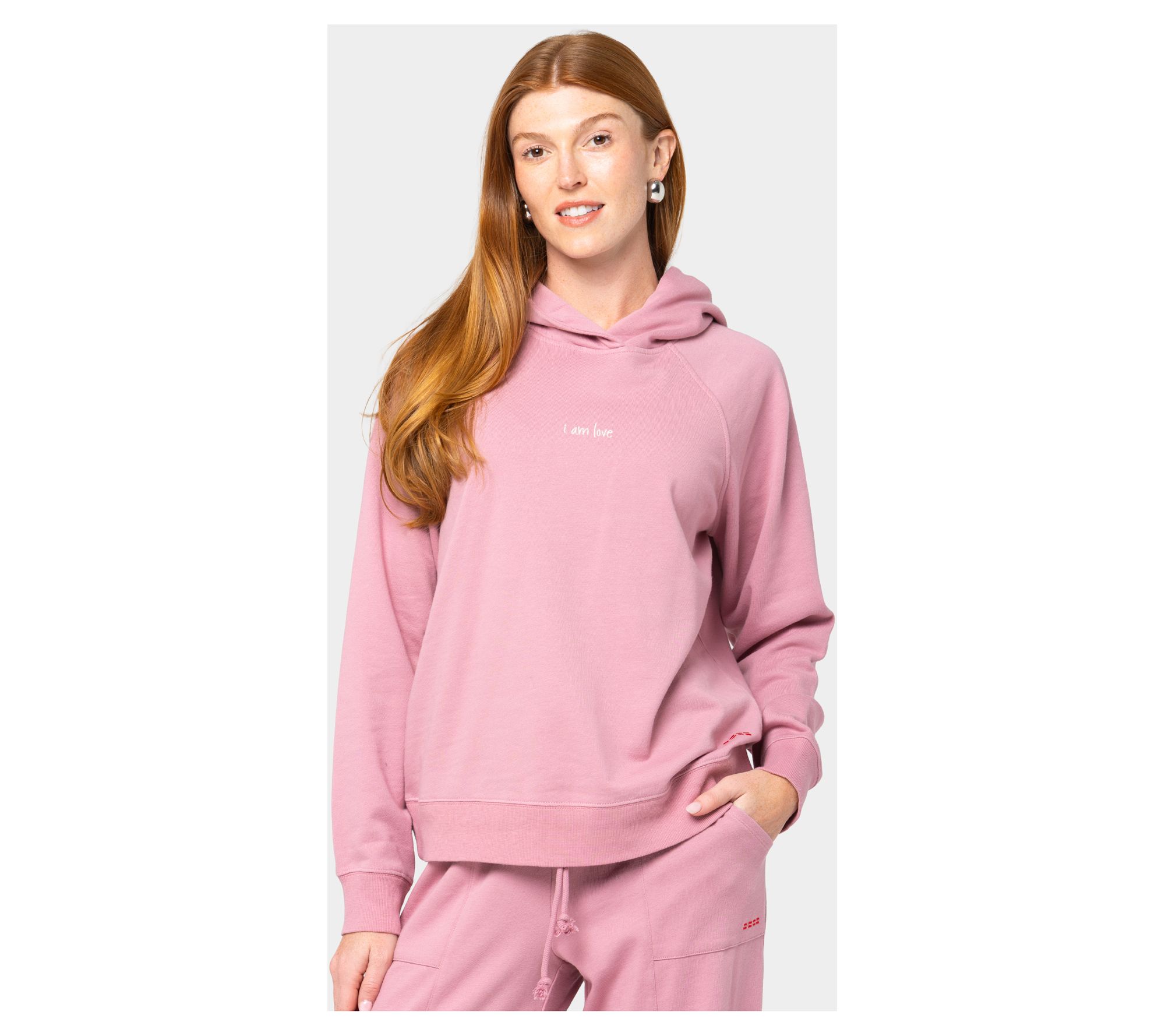 "As Is" Peace Love World French Terry Affirmation Hoodie