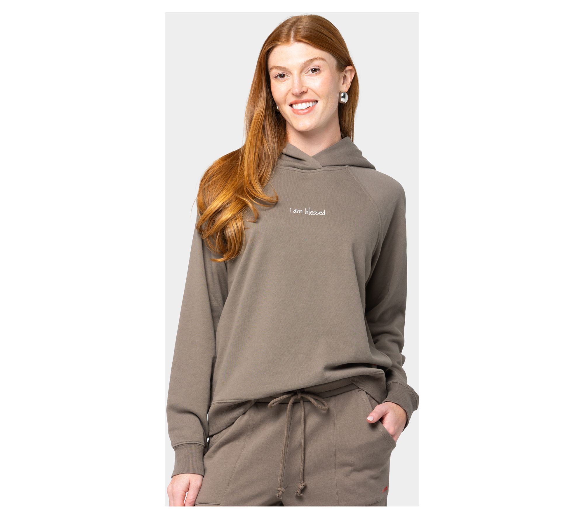 "As Is" Peace Love World French Terry Affirmation Hoodie