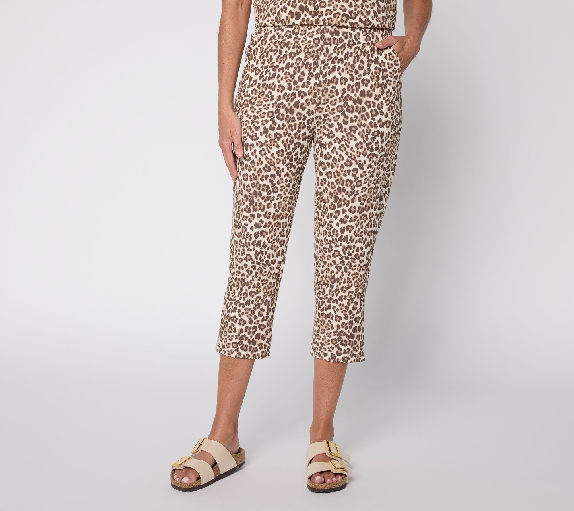 "As Is" Belle by Kim Gravel Regular ScubaLuxe Slick Zip Capri