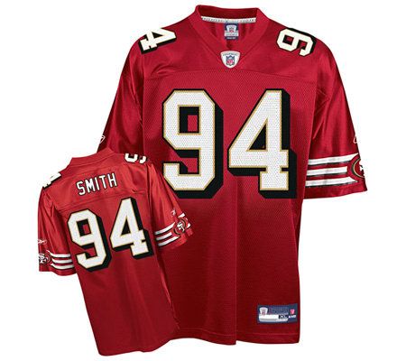 NFL San Francisco 49ers Justin Smith Replica Tem Color Jersey