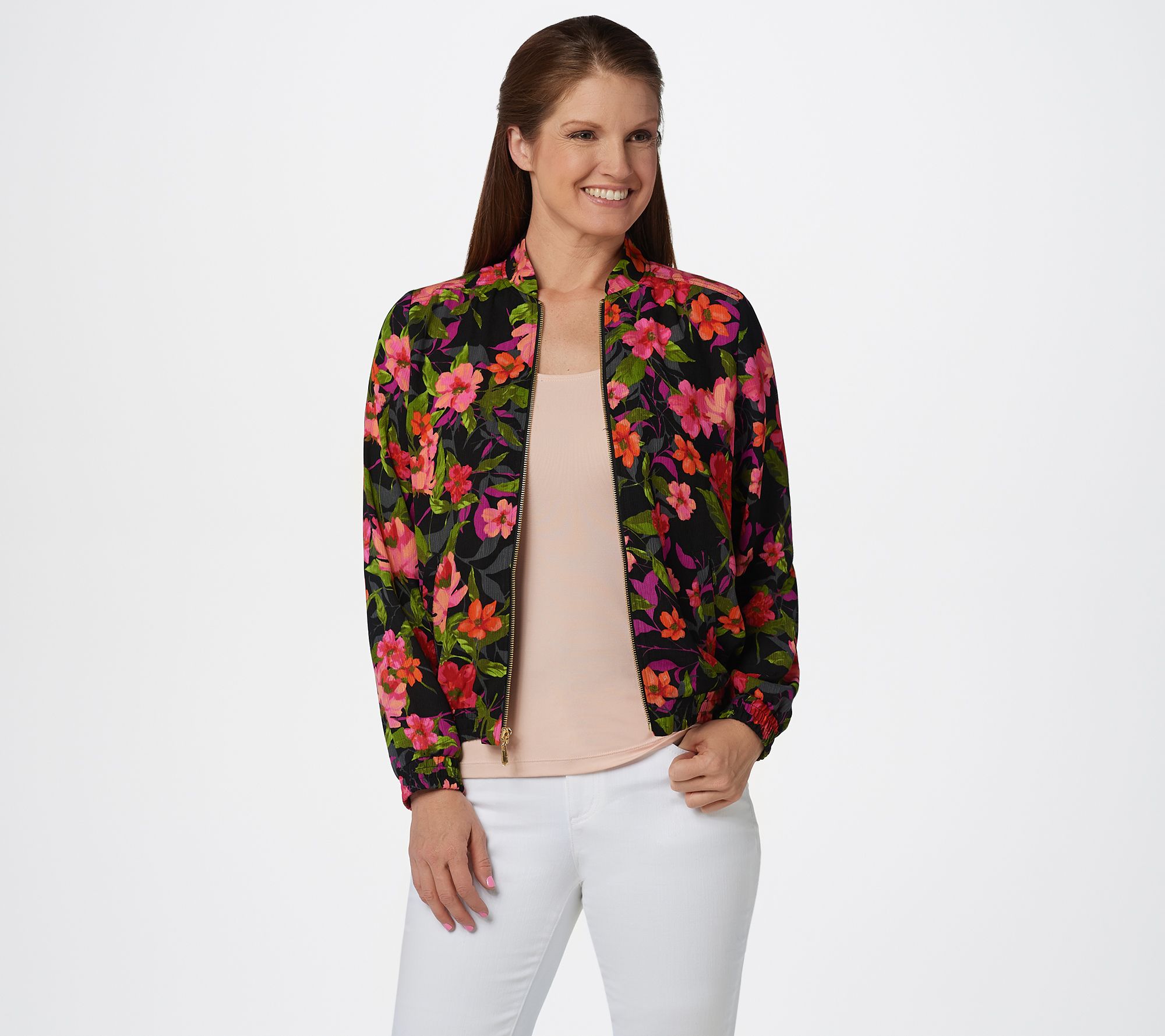 Qvc susan graver 2025 bomber jacket