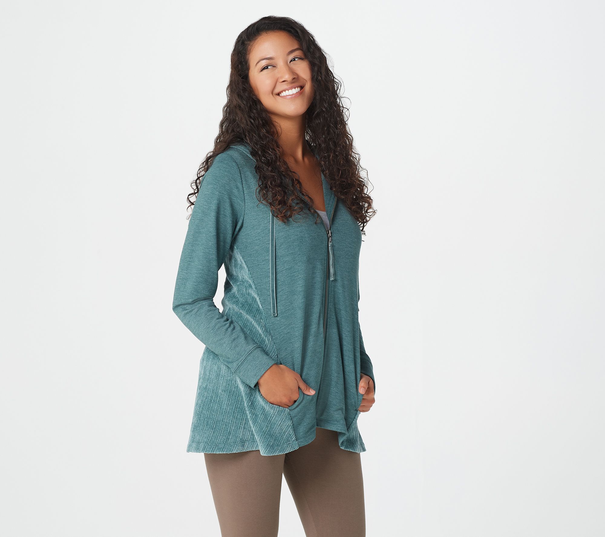 As Is LOGO Lounge by Lori Goldstein French Terry Hoodie