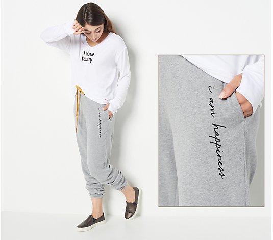 Peace Love World Love Life French Terry Regular Joggers