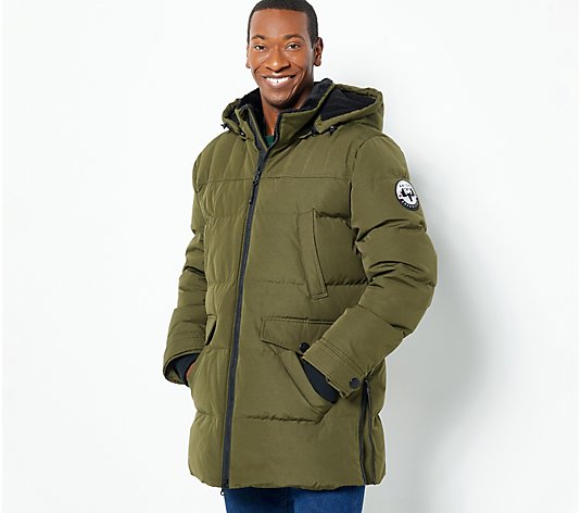 Arctic Expedition Men's Down Parka with Removable Hood