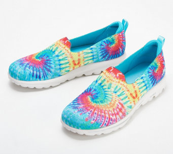 Skechers GOwalk Classic Washable Knit Print Slip-Ons - Ocean Blossom - A484521