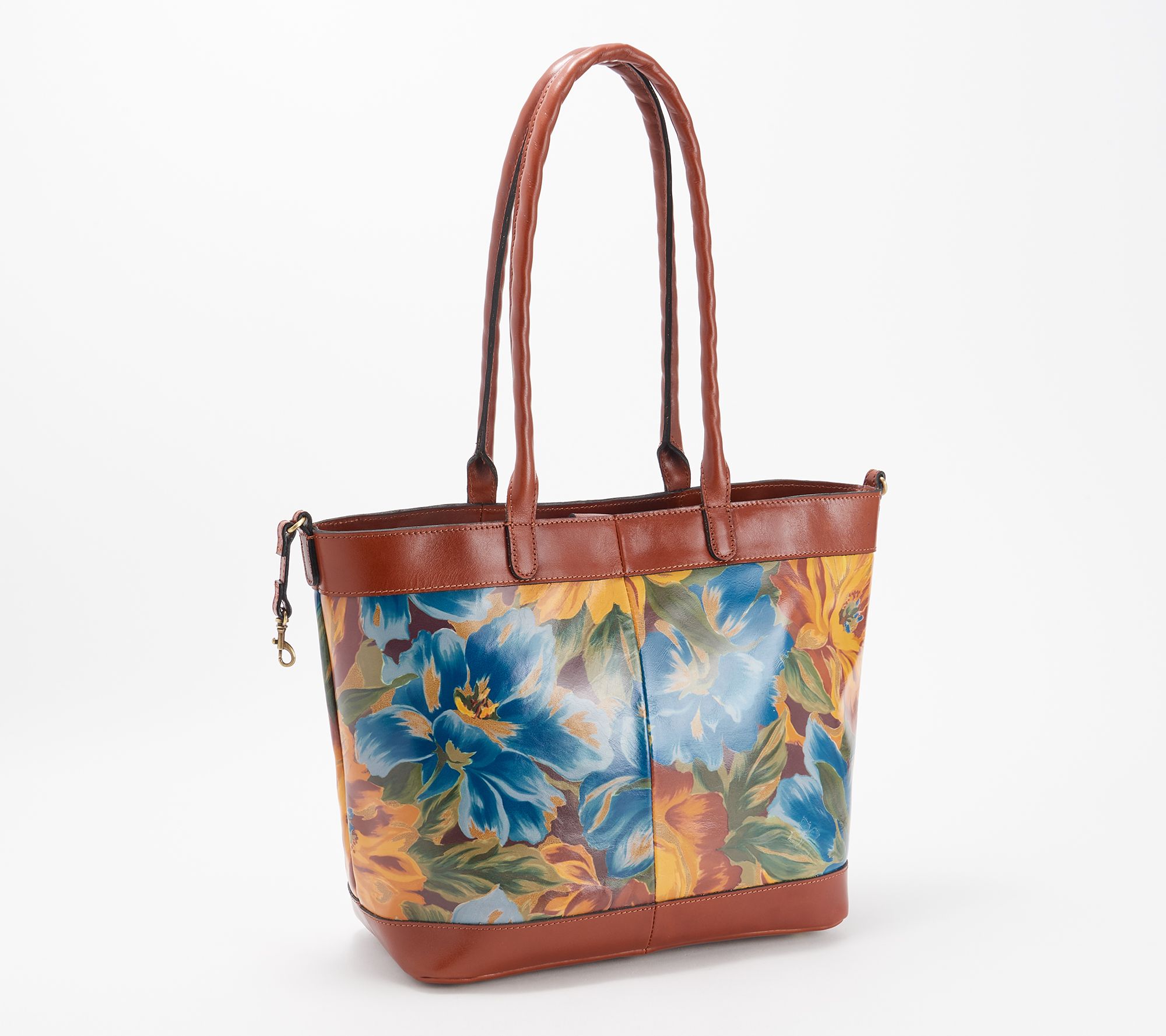 Printed Pu Leather Designer Convertible Open Tote Bag For Womens