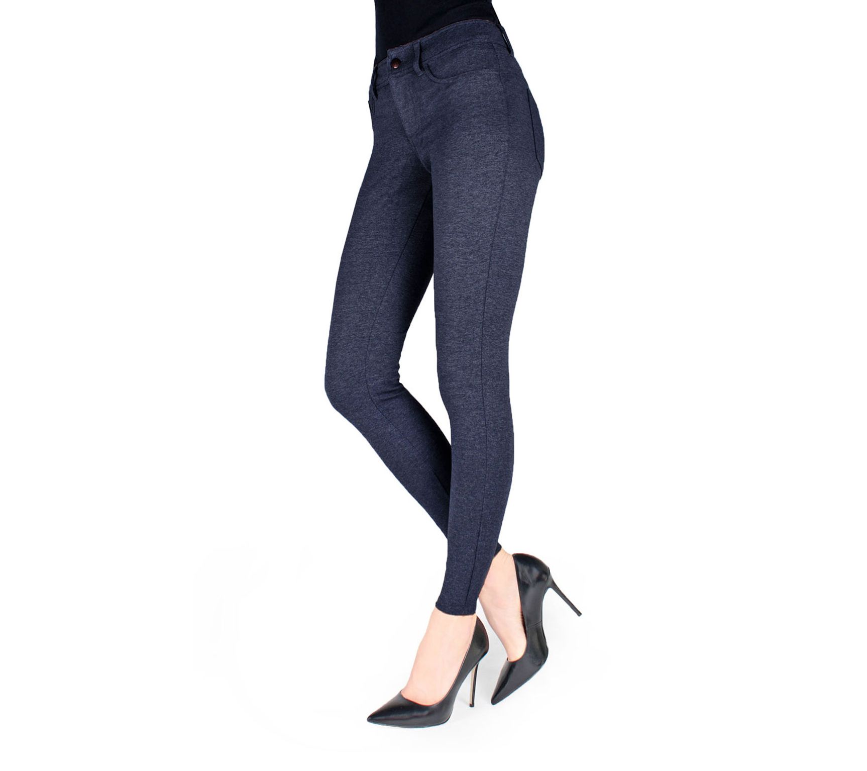 Memoi Real Zipper and Pocket Legging Pants