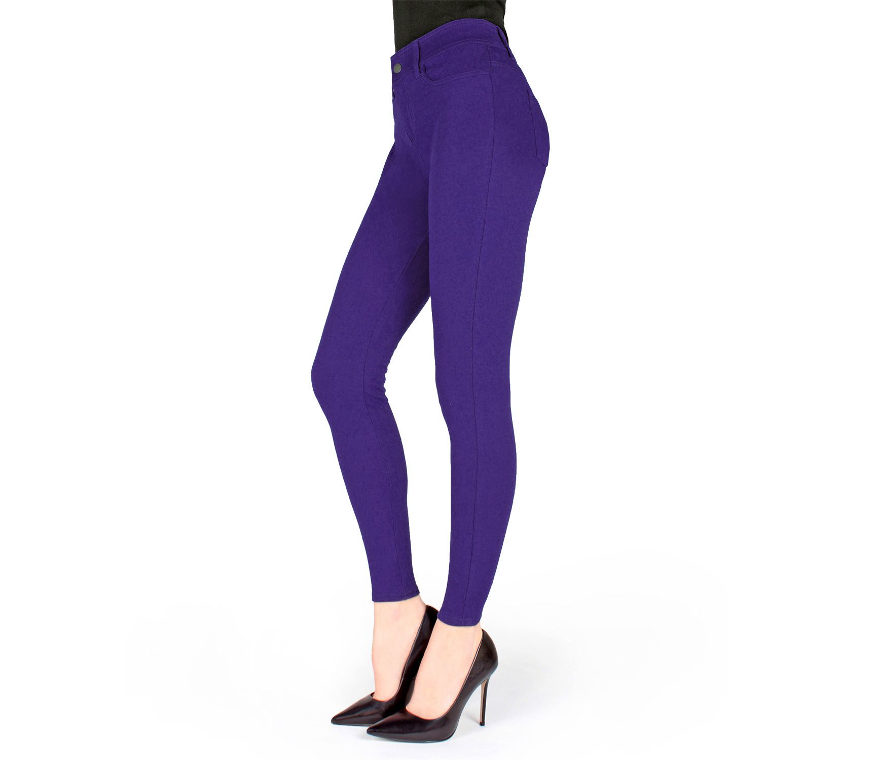 Memoi Real Zipper and Pocket Legging Pants