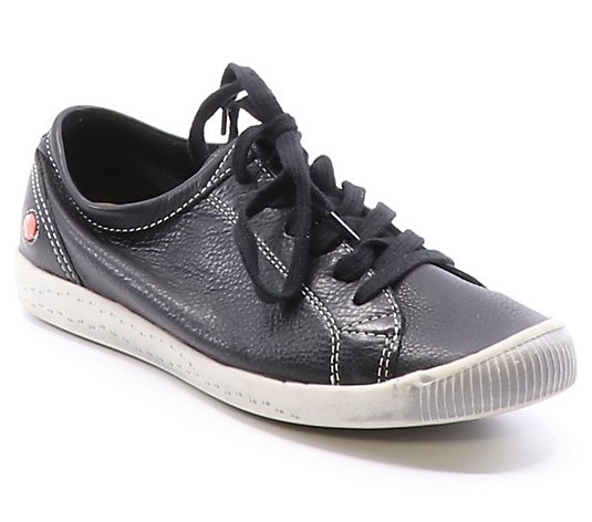 Softinos by FLY London Leather Lace-Up Sneakers- Isla
