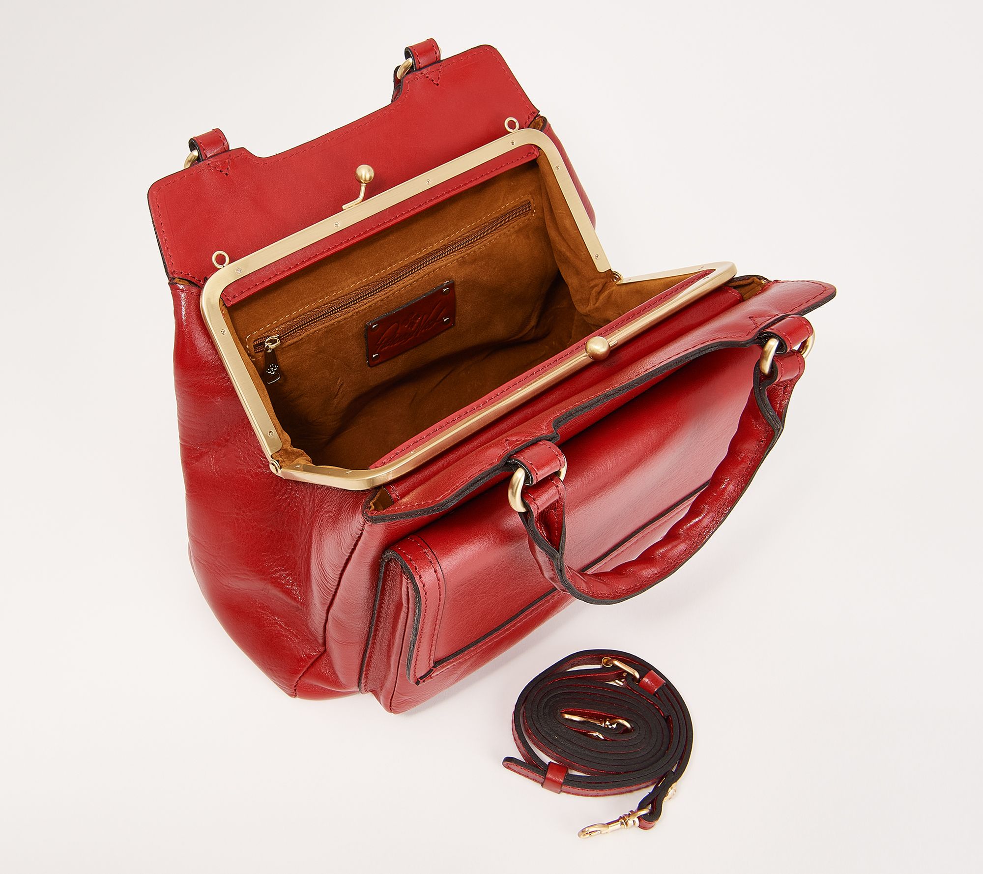 Belvedère leather satchel