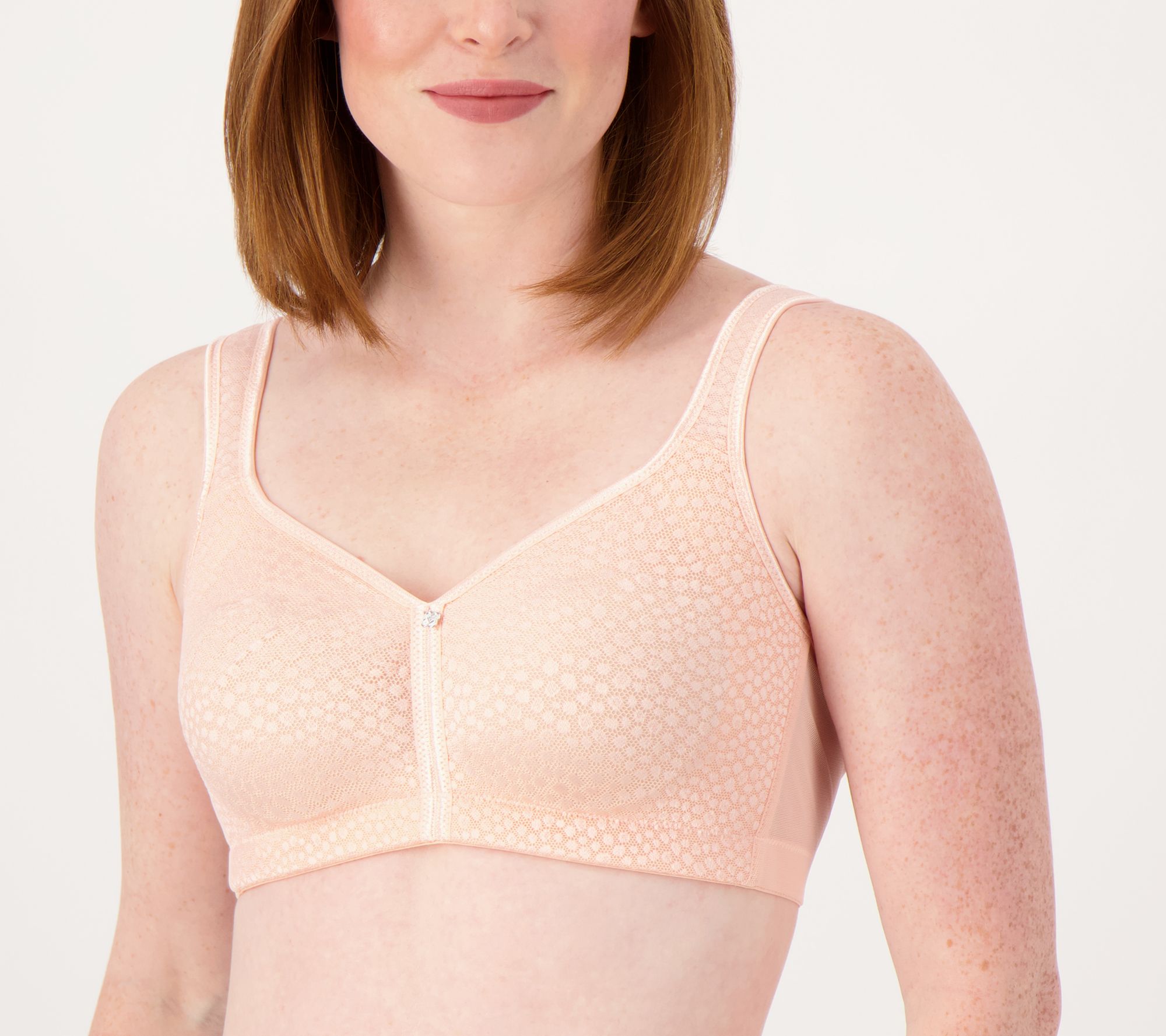 Breezies Brushed Wirefree Side Smoothing Bra- Mochachinoo, 44B