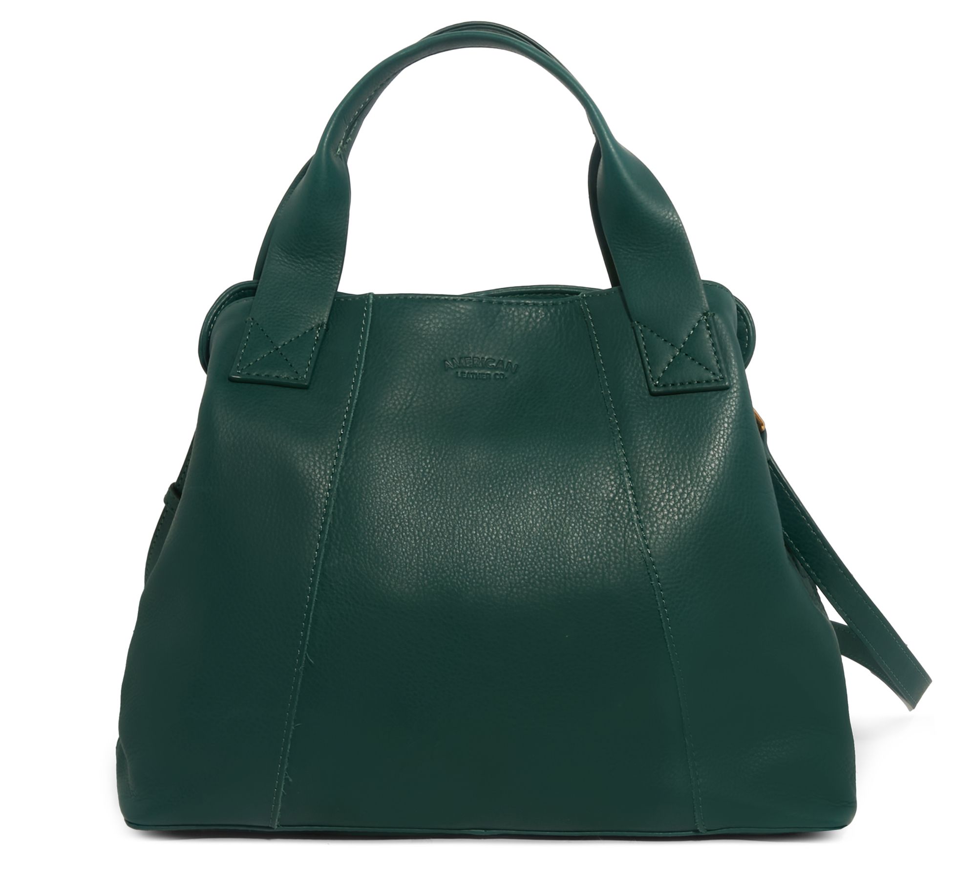 American Leather Co. Ada Triple Entry Leather Satchel