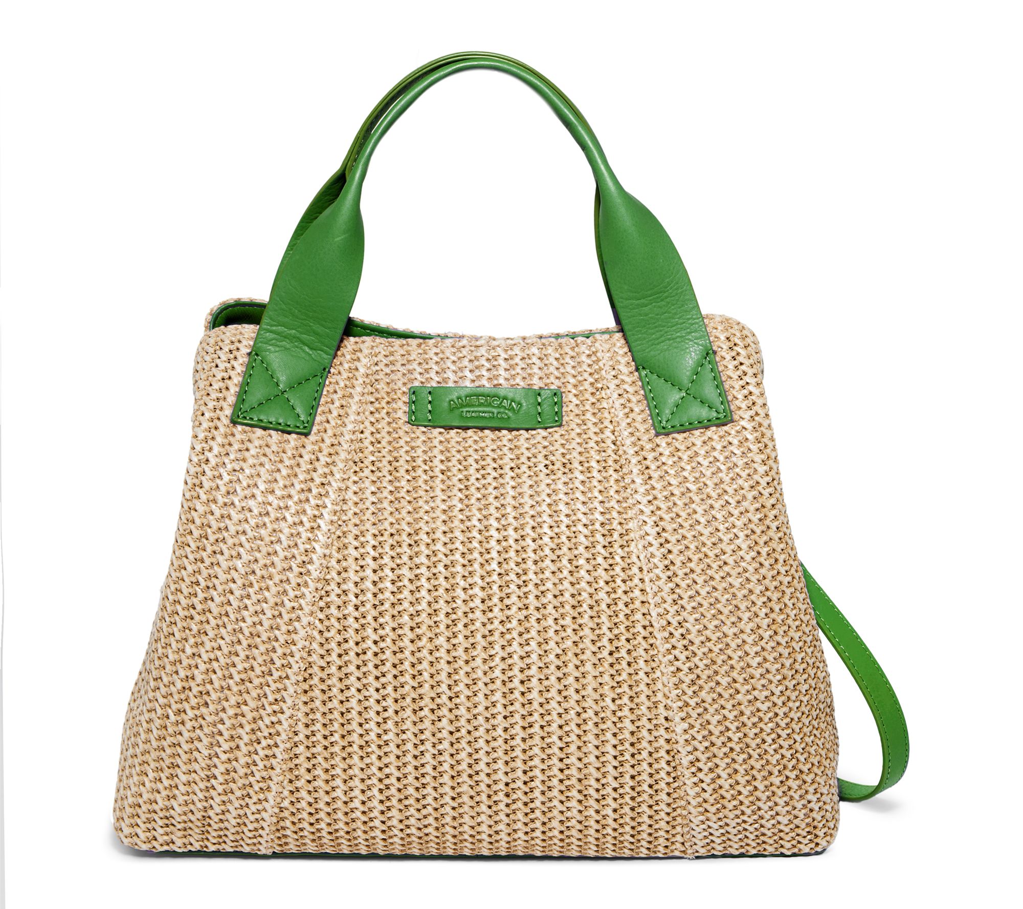 American Leather Co. Ada Triple Entry Leather Satchel