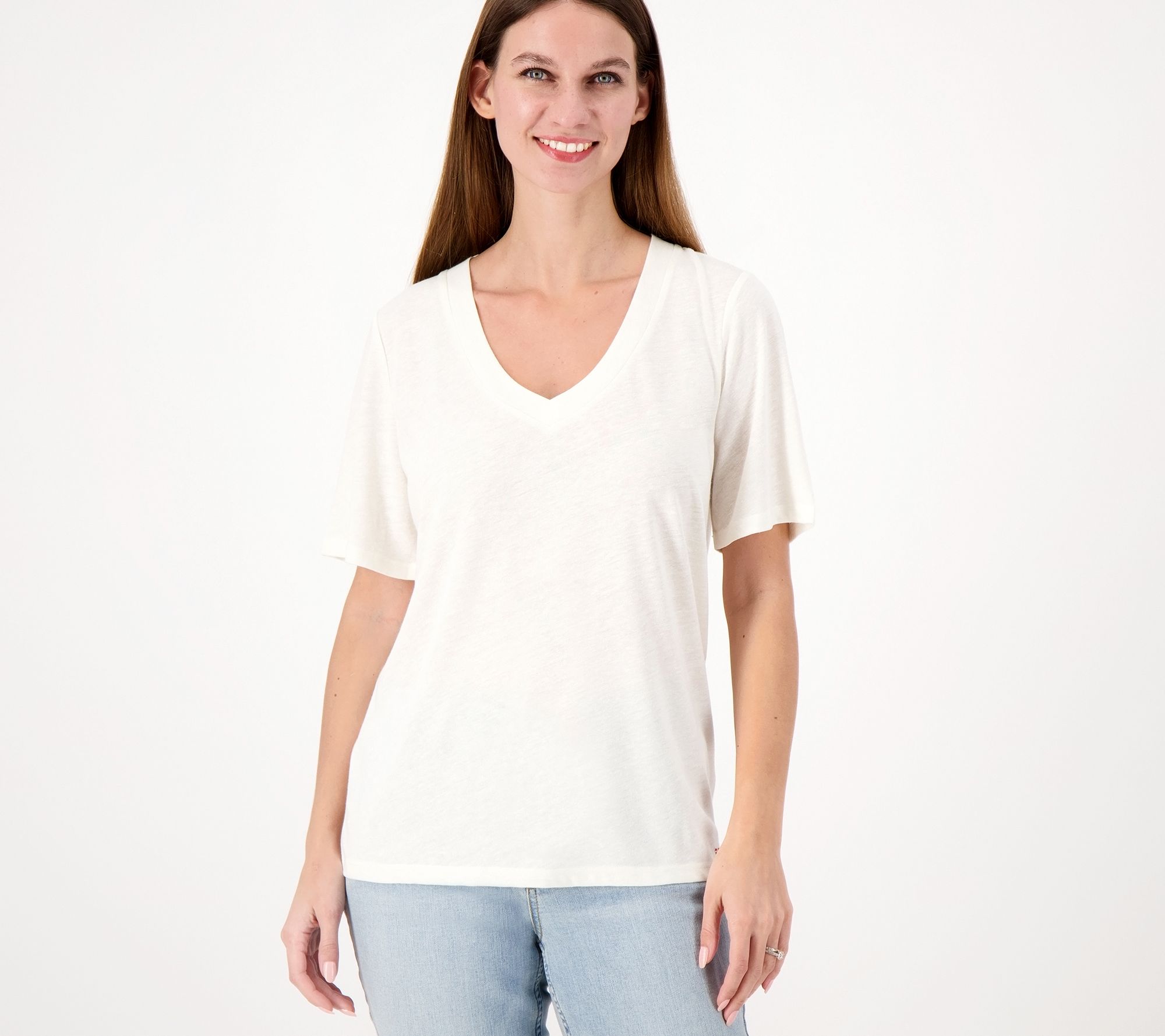 Peace Love World Mia V-Neck Knit Tee