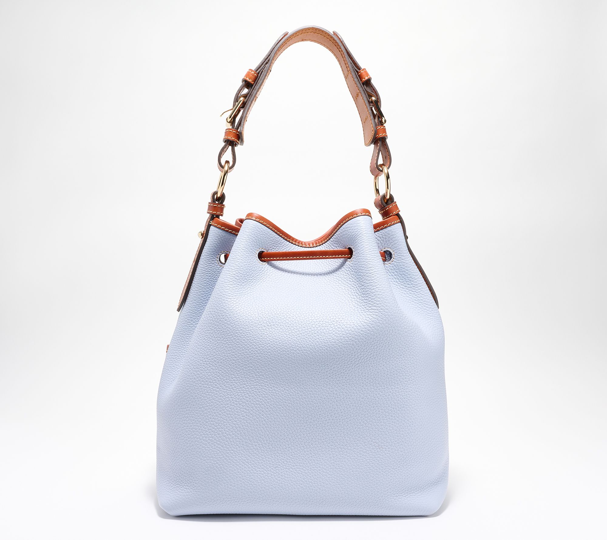 Dooney & Bourke Saffiano Leather Double Strap Tassel Bag on QVC