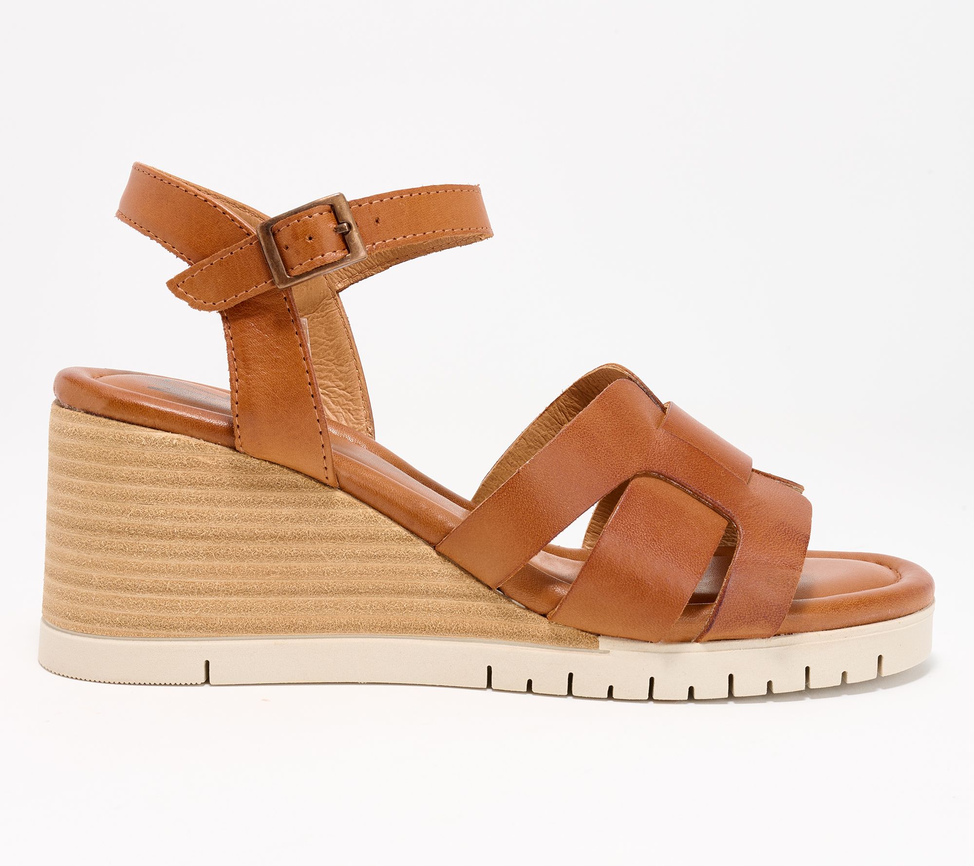 Miz Mooz Leather Wedge Sandals - Mackenzie - QVC.com