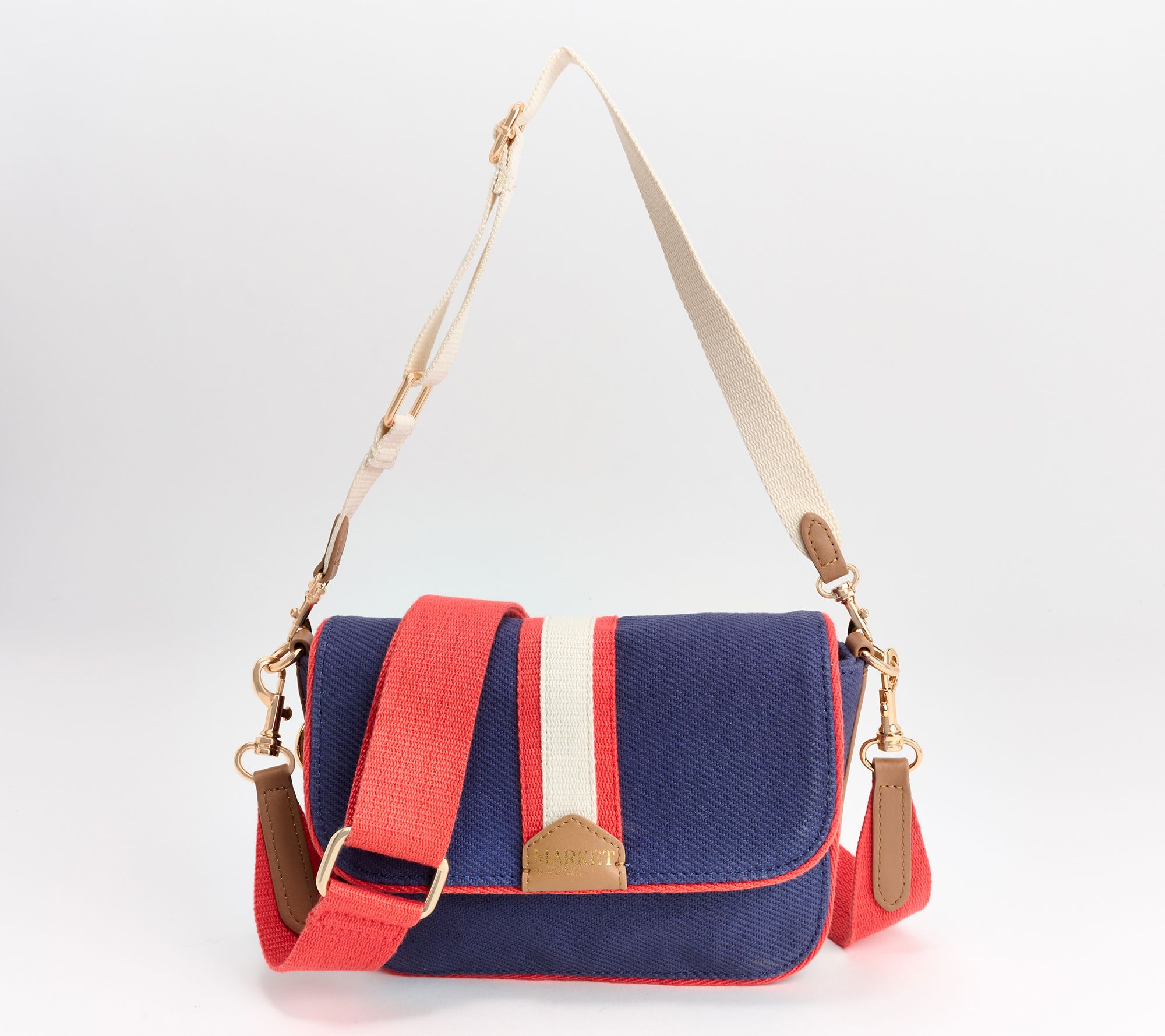 Market By Monica Coated Canvas Crossbody with Shoulder Strap