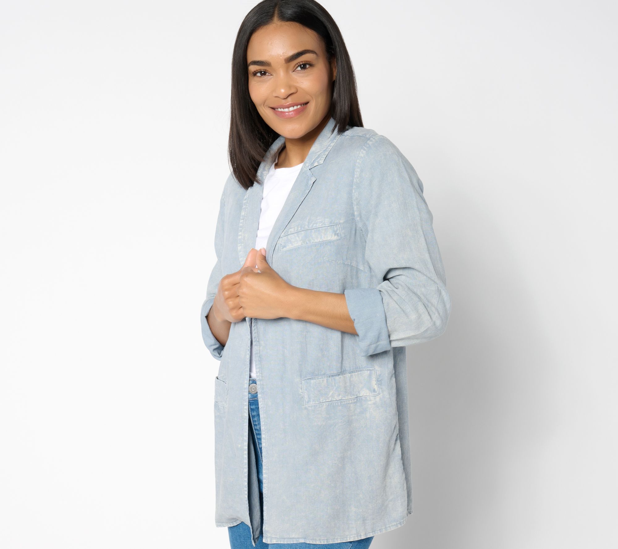 Peace Love World Boheme Relaxed Linen Blend Blazer