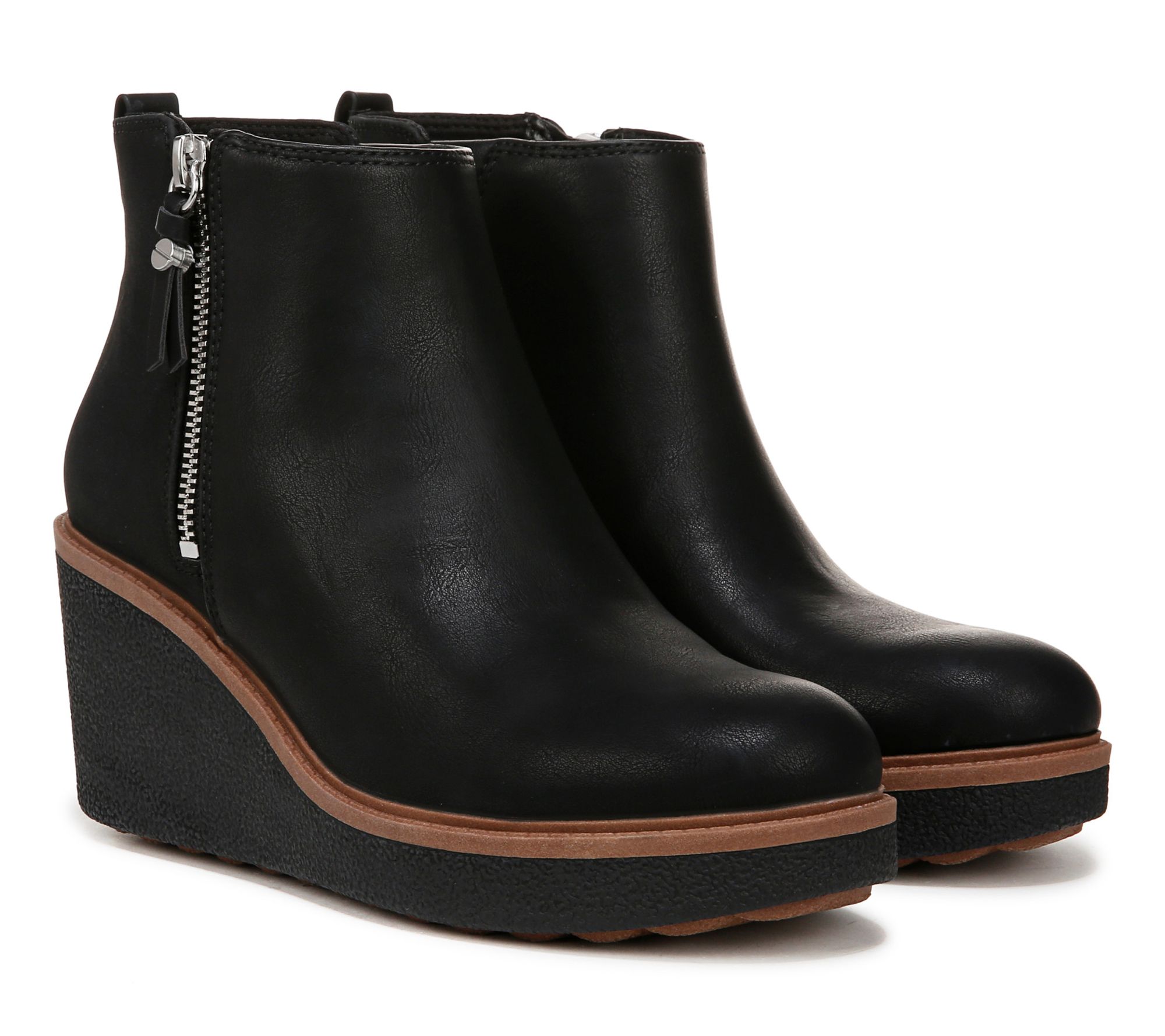 dr scholl's conquer wedge booties