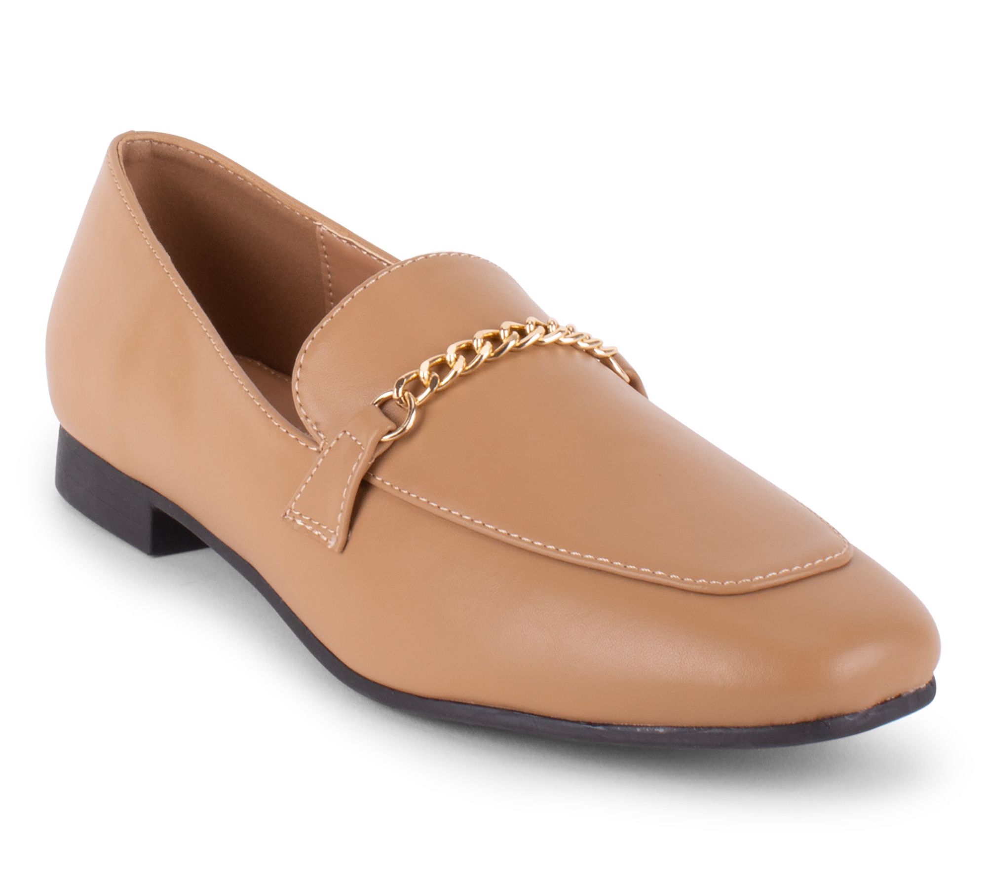 Tahari Chain Detail Slip On Loafer - Chambord