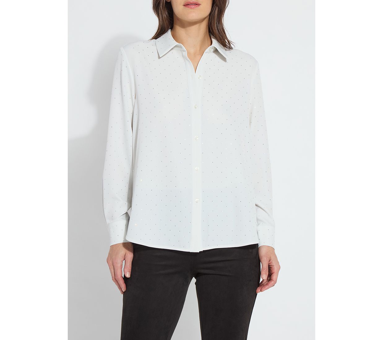 Lysse New York Crystal Embellished Parker Shirt