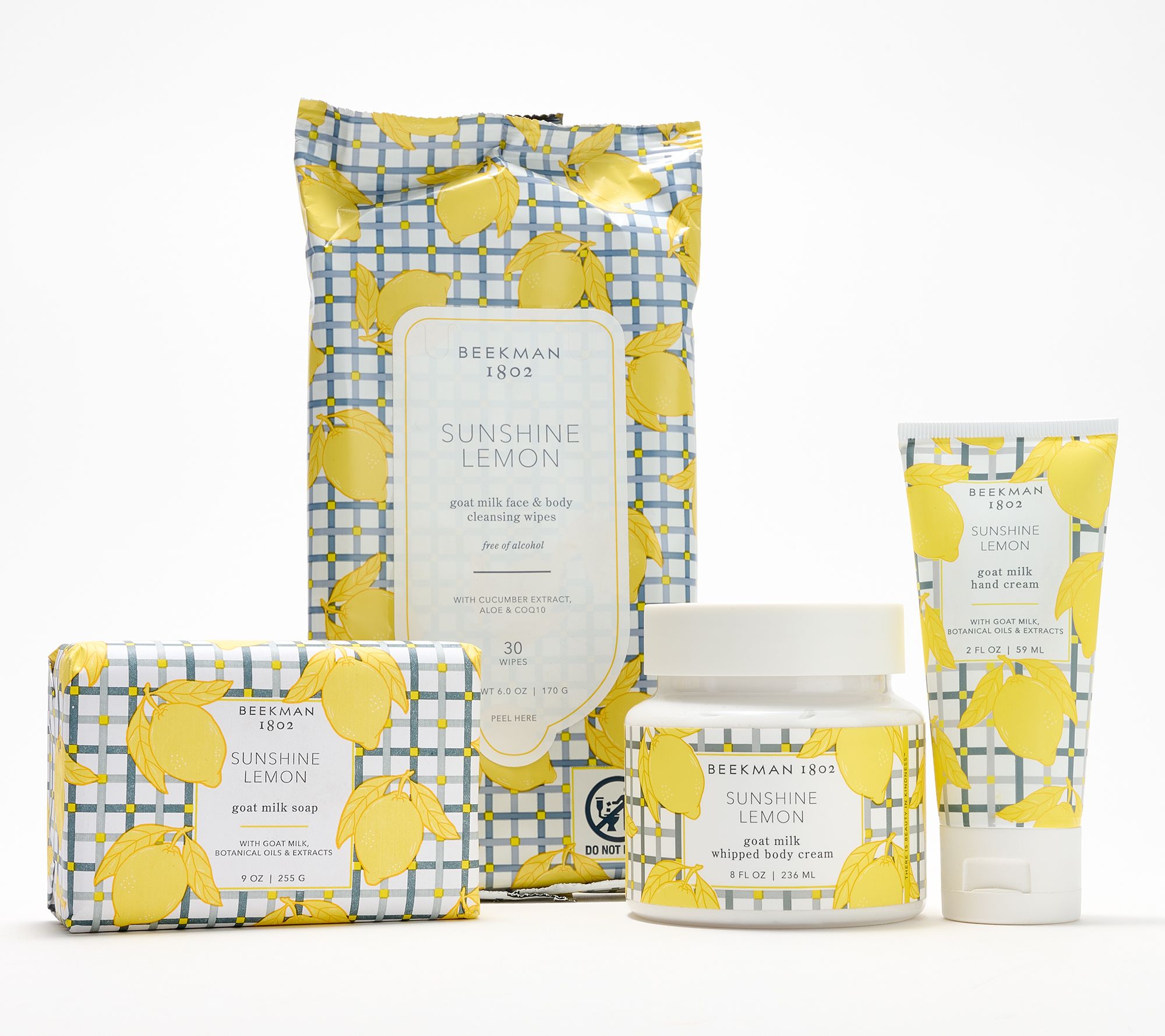 Beekman 1802 Sunshine Lemon 4pc Bath & Body Collection