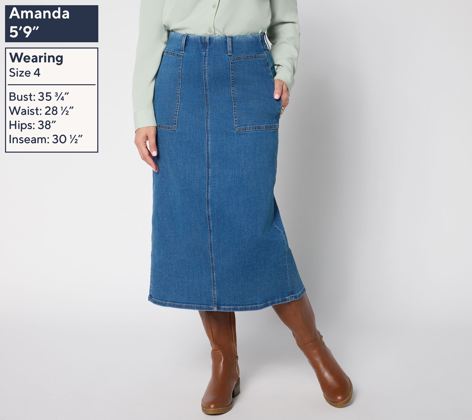 Denim Midi Skirt With Amazon Ladies Denim Skirts Denim Regular