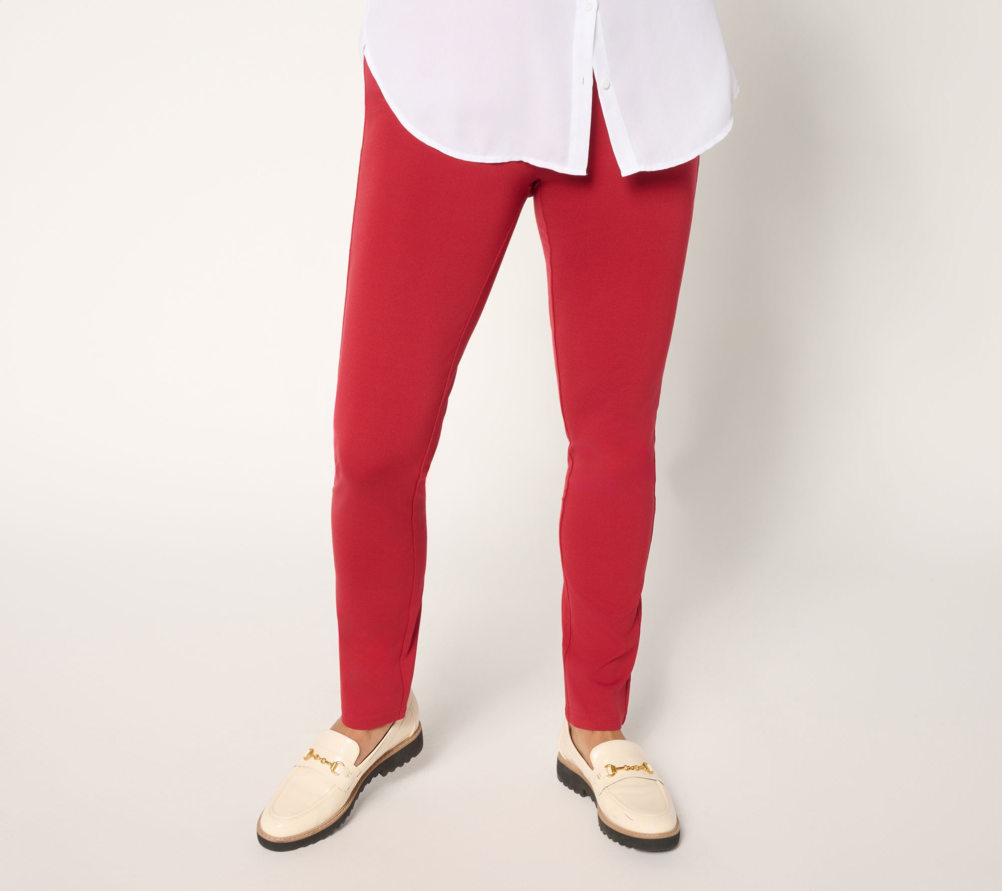 Women wit Control Tall Luxe Ponte Slim Leg Ankle Pants