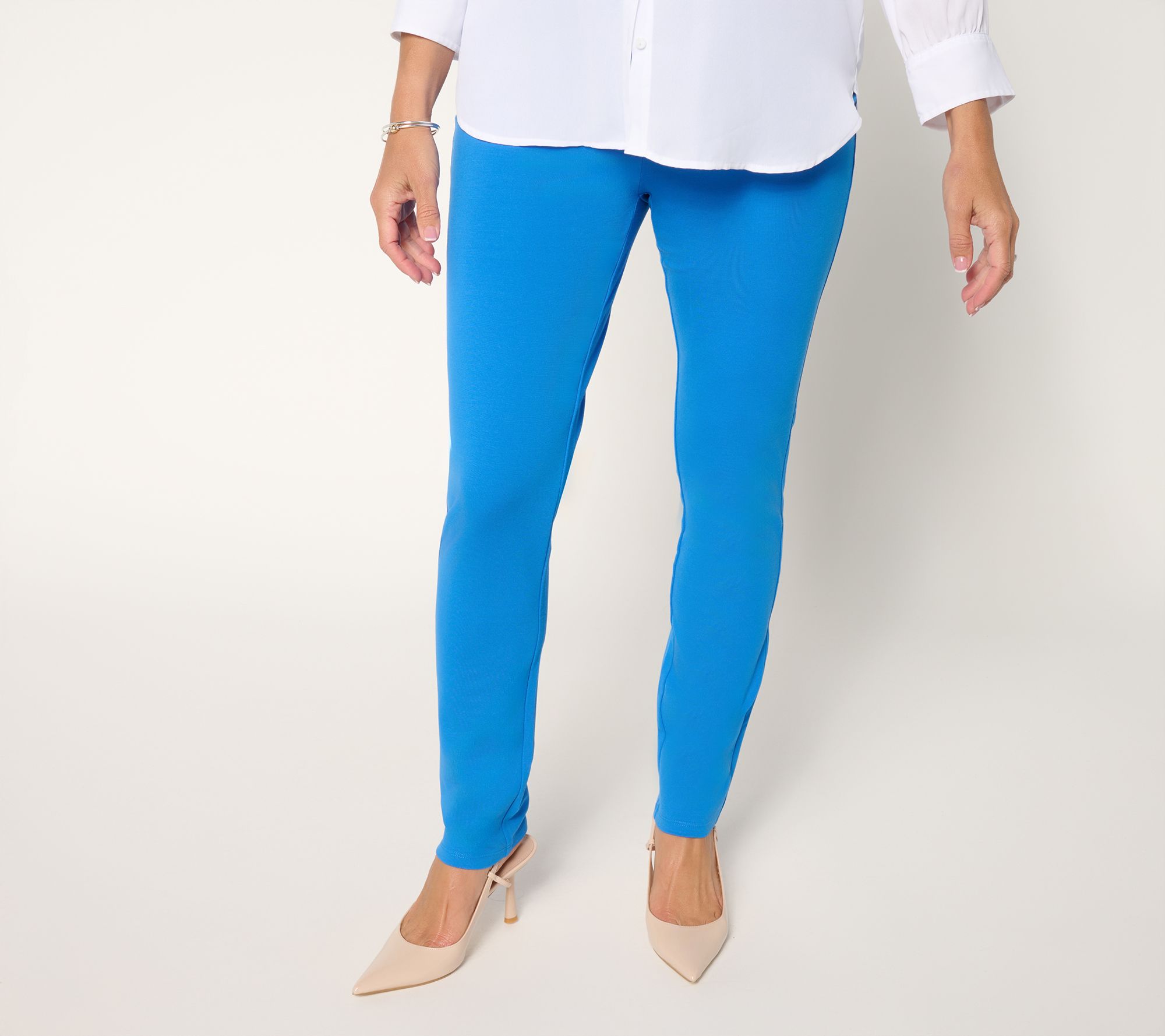 Women wit Control Tall Luxe Ponte Slim Leg Ankle Pants