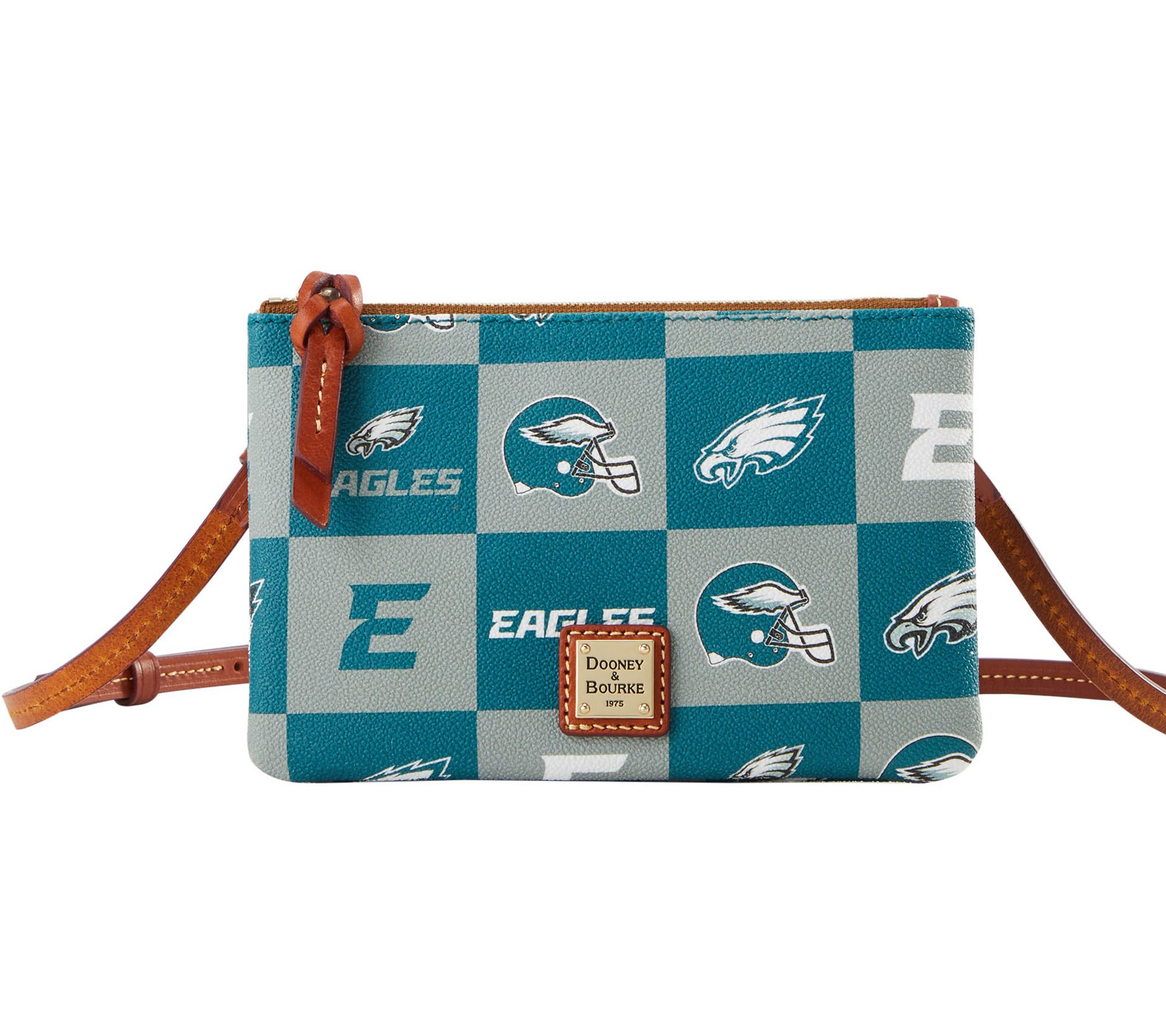  Dooney & Bourke Coated Cotton NFL Top Zip Crossbody