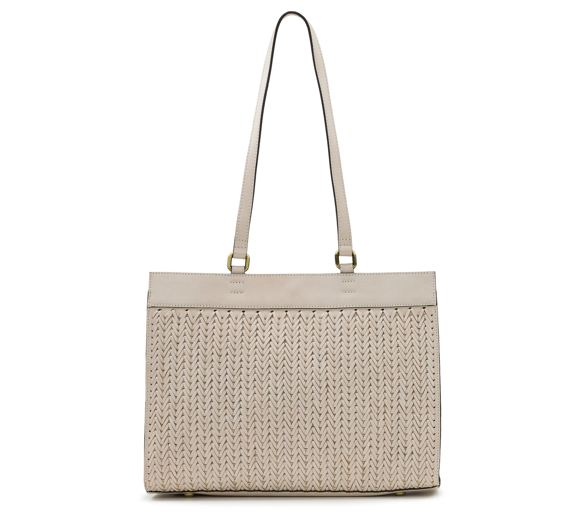 Patricia Nash Ophira Woven Leather Shopper Tote