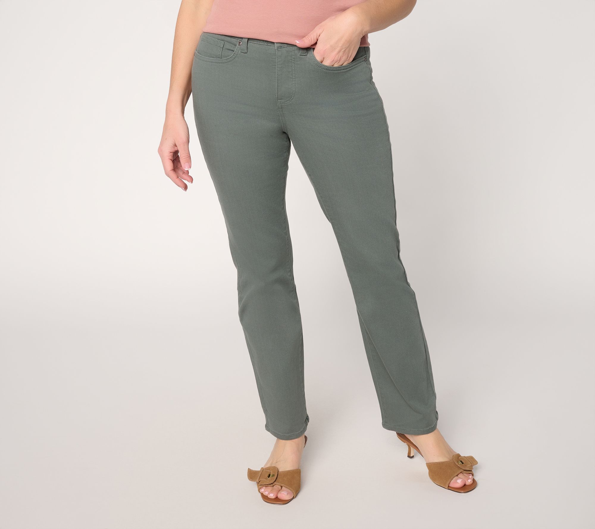  NYDJ Sure Stretch Ellison Straight-Leg Jeans - Petite