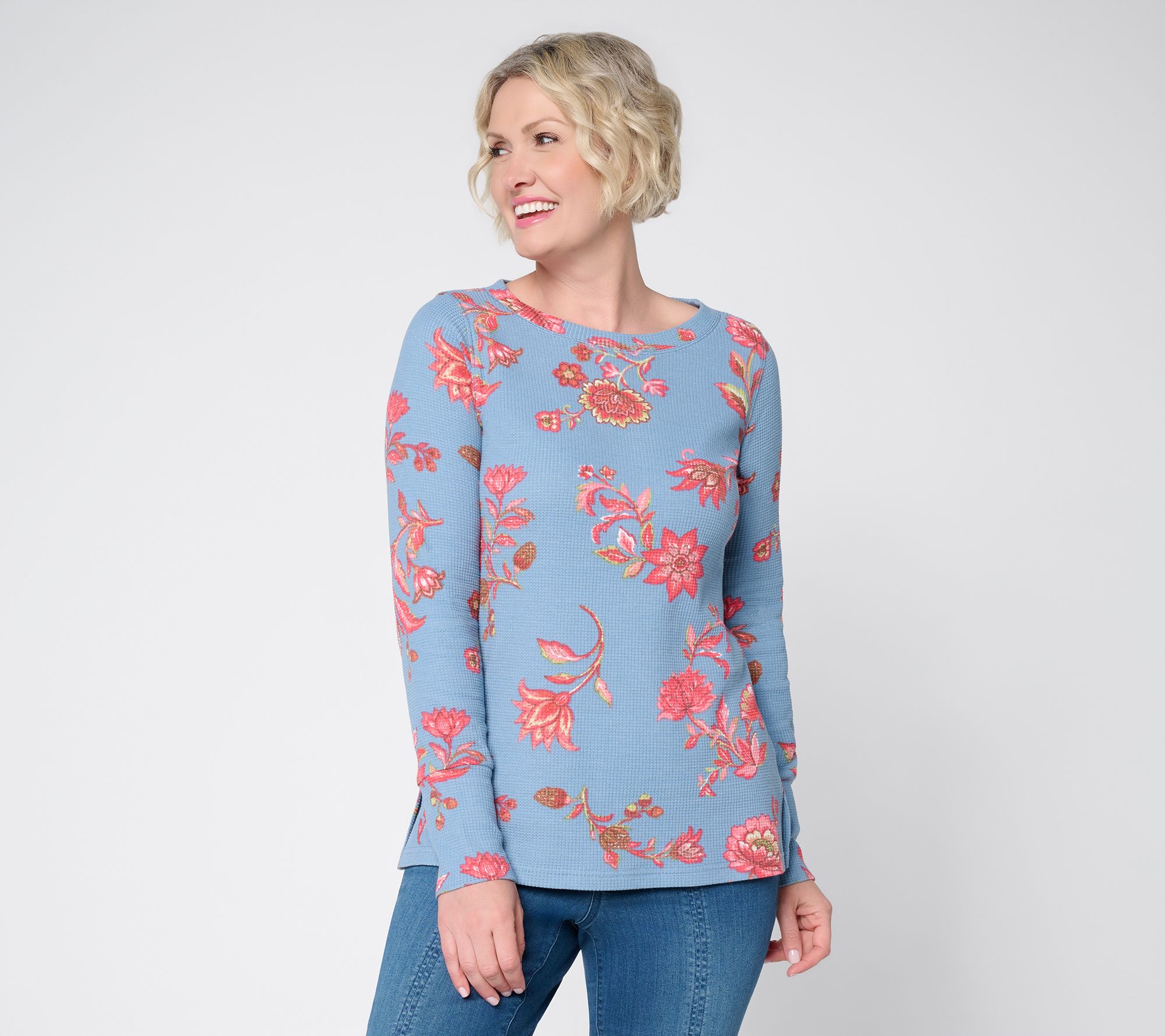 Belle Boho by Kim Gravel Baby Waffle Free Spirit Floral Top