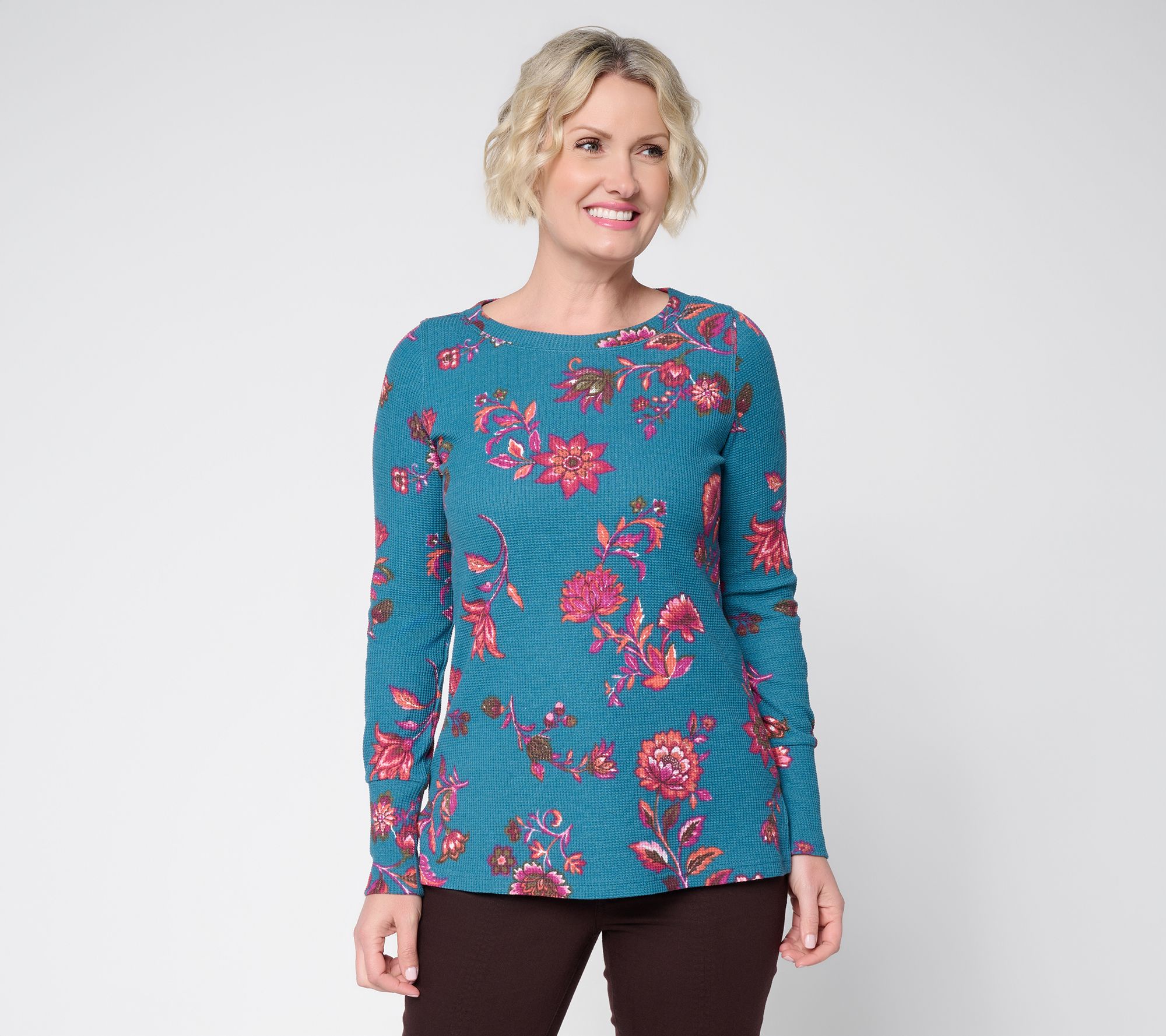 Belle Boho by Kim Gravel Baby Waffle Free Spirit Floral Top