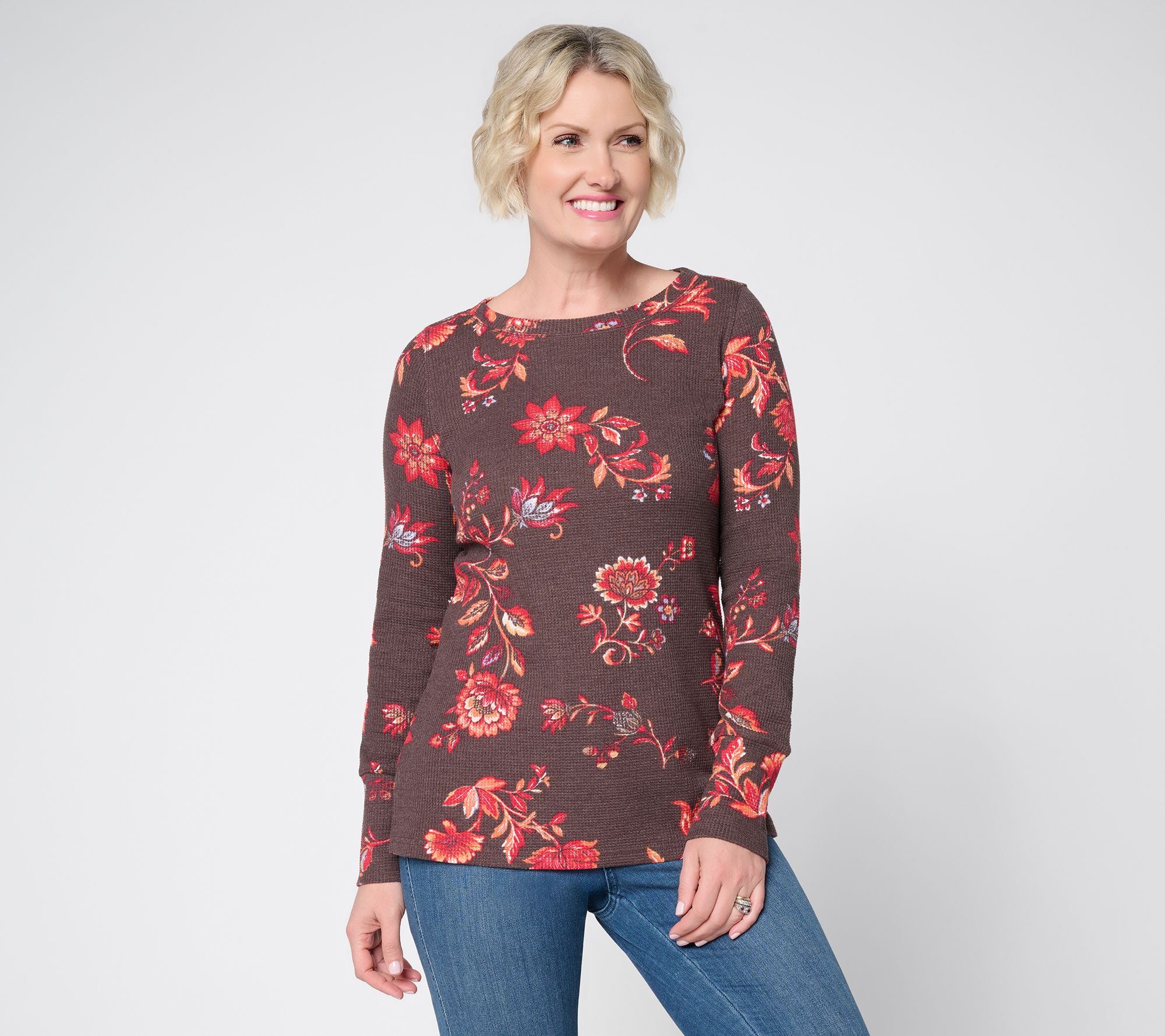 Belle Boho by Kim Gravel Baby Waffle Free Spirit Floral Top