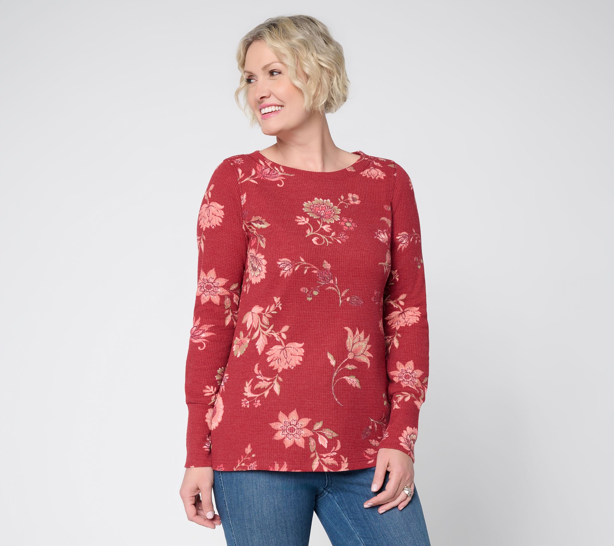 Belle Boho by Kim Gravel Baby Waffle Free Spirit Floral Top