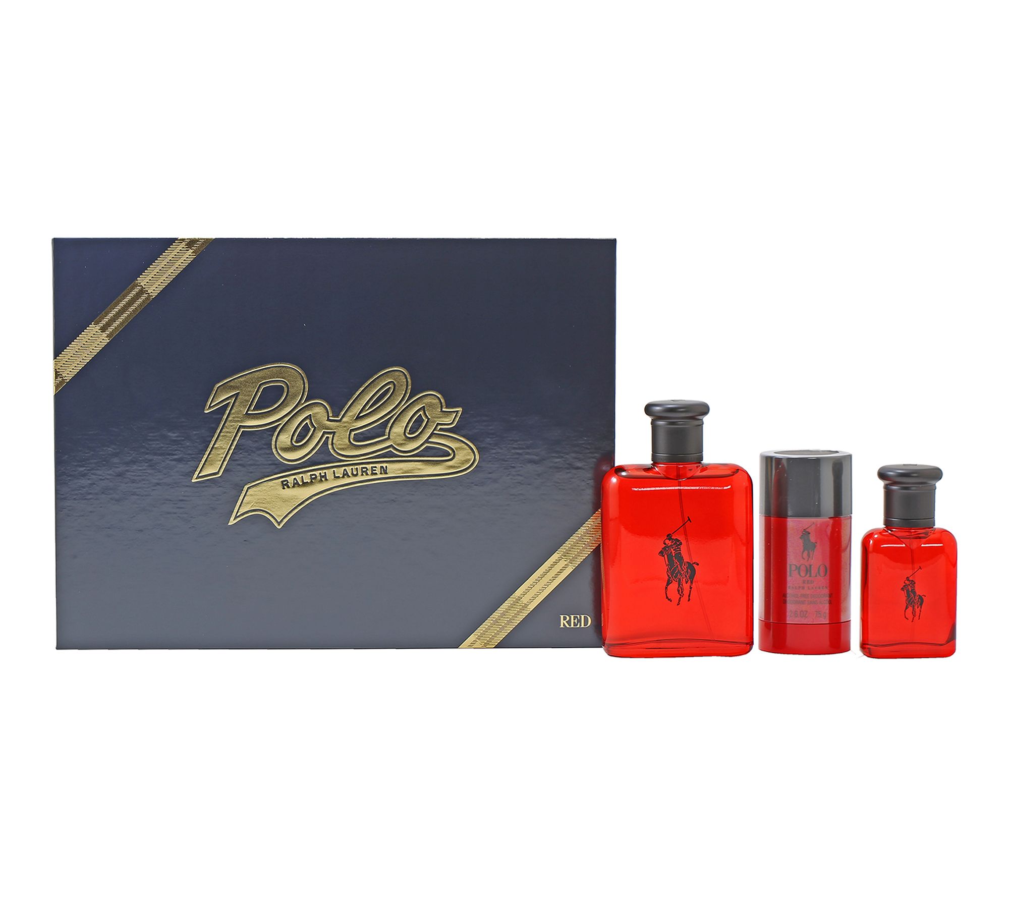 Polo Red By Ralph Laurent 3 Kit w/ EDT + Deodorant